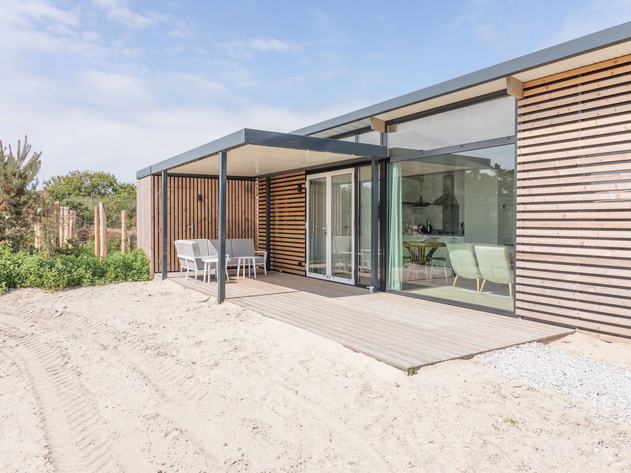 De buitenkant van Sea Lodges Ameland 3 in Hollum