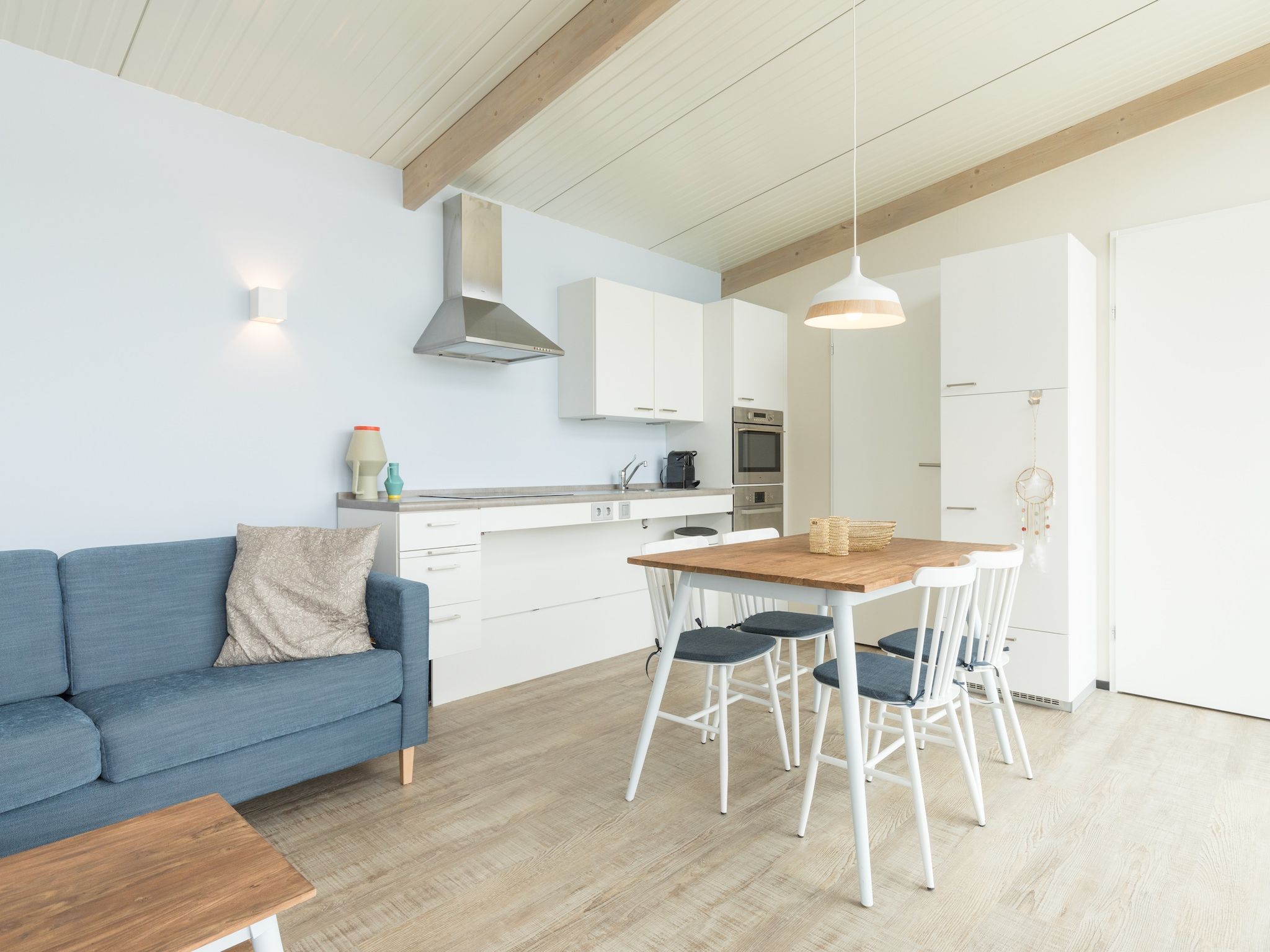 De eetkamer van Sea Lodges Ameland 4 in Hollum