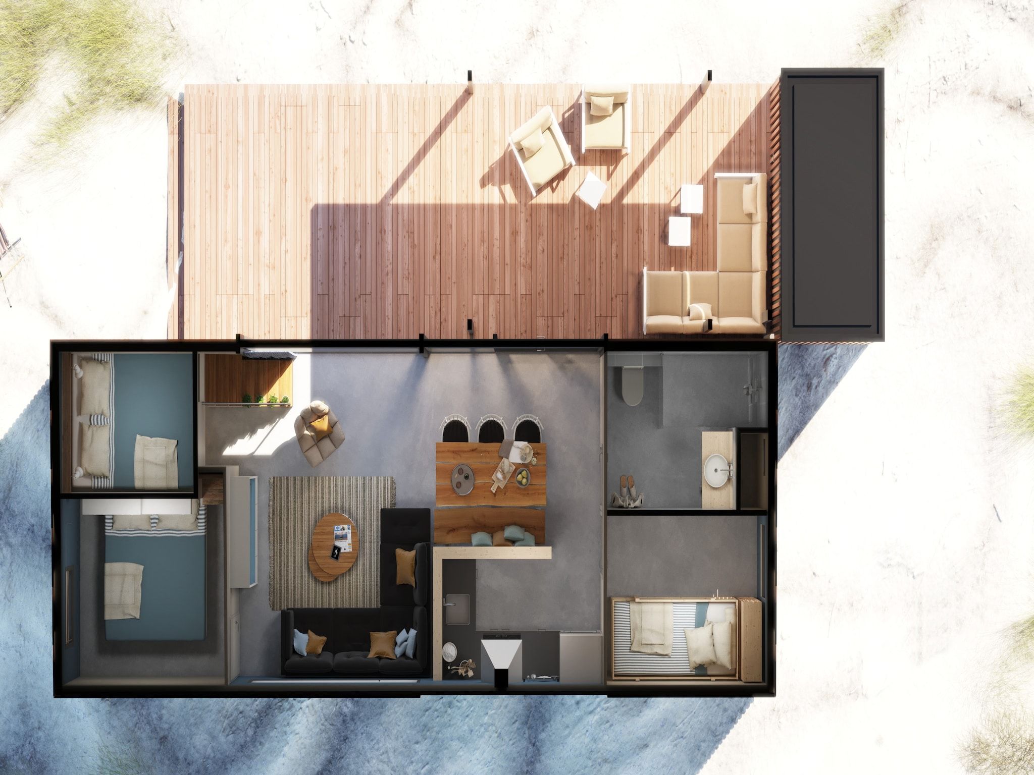 Voorzieningen bij Sea Lodges Ameland 5 in Hollum