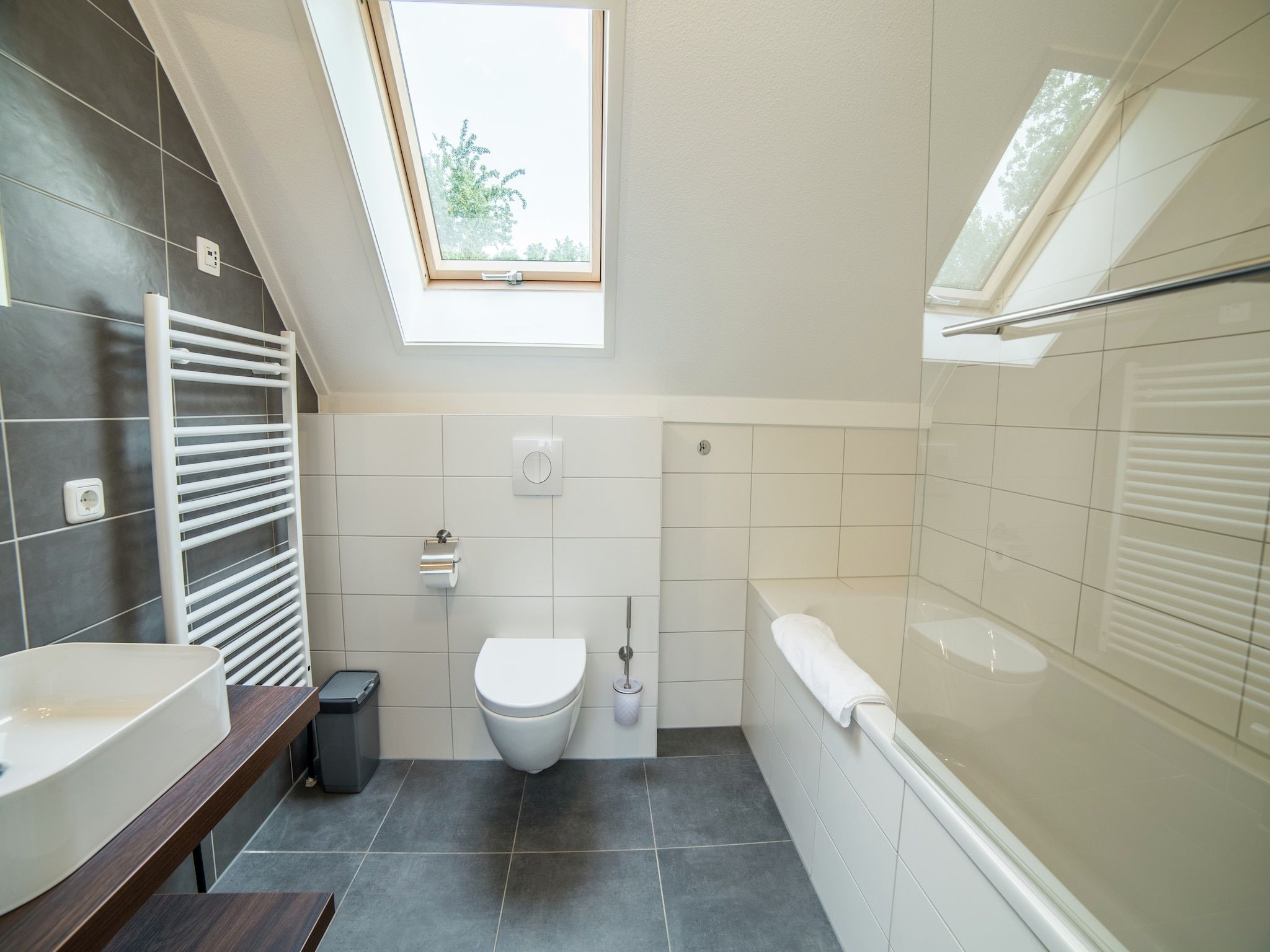 De badkamer van Resort Maastricht 7 in Maastricht