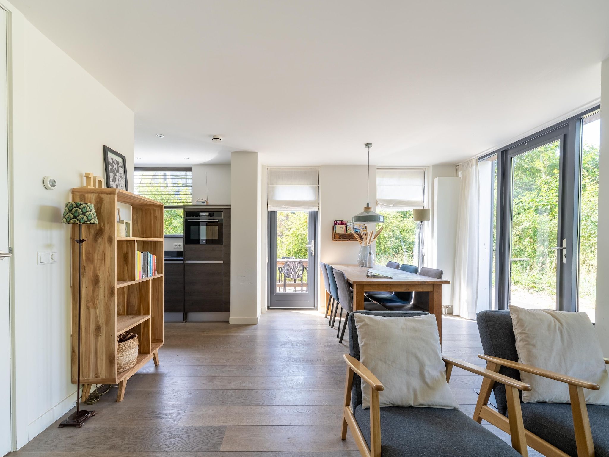 De woonkamer van Waterland in Egmond aan den Hoef