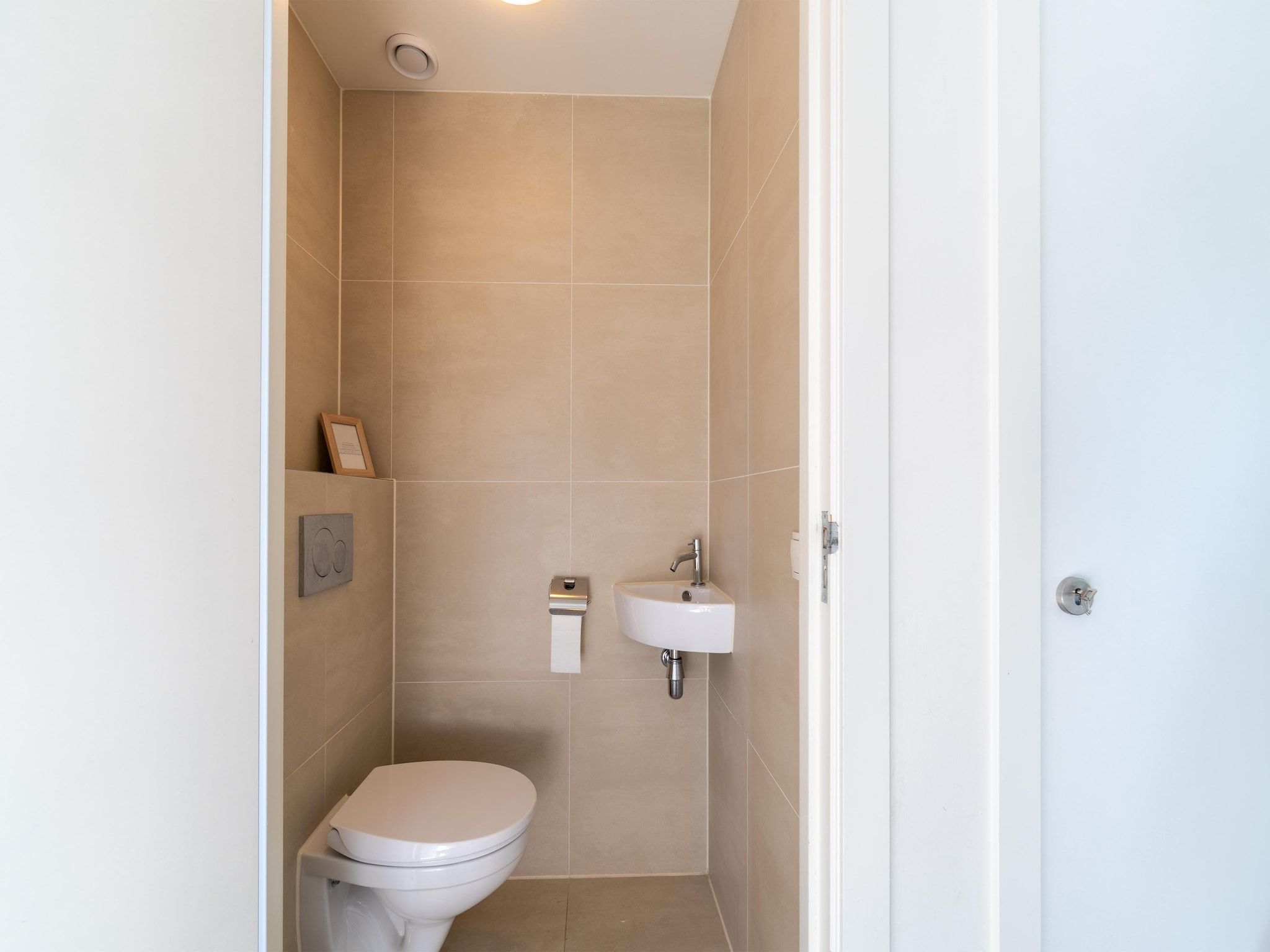 De badkamer van Waterland in Egmond aan den Hoef