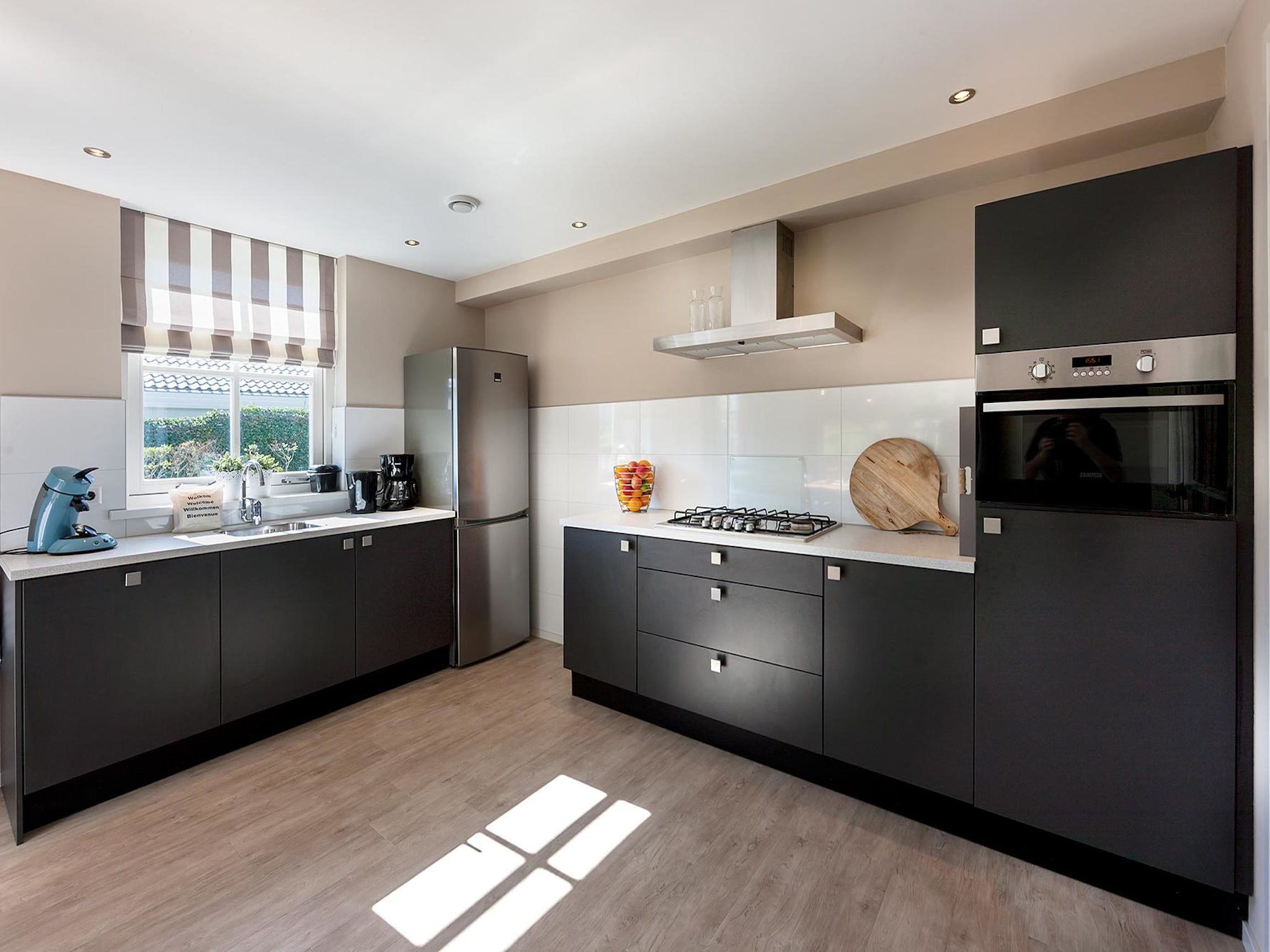 De keuken van Bungalowpark de Gouden Spar 5 in Noordwijk