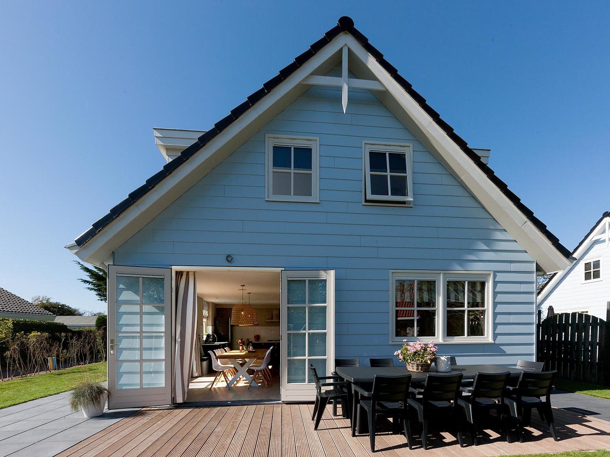 De buitenkant van Bungalowpark de Gouden Spar 5 in Noordwijk