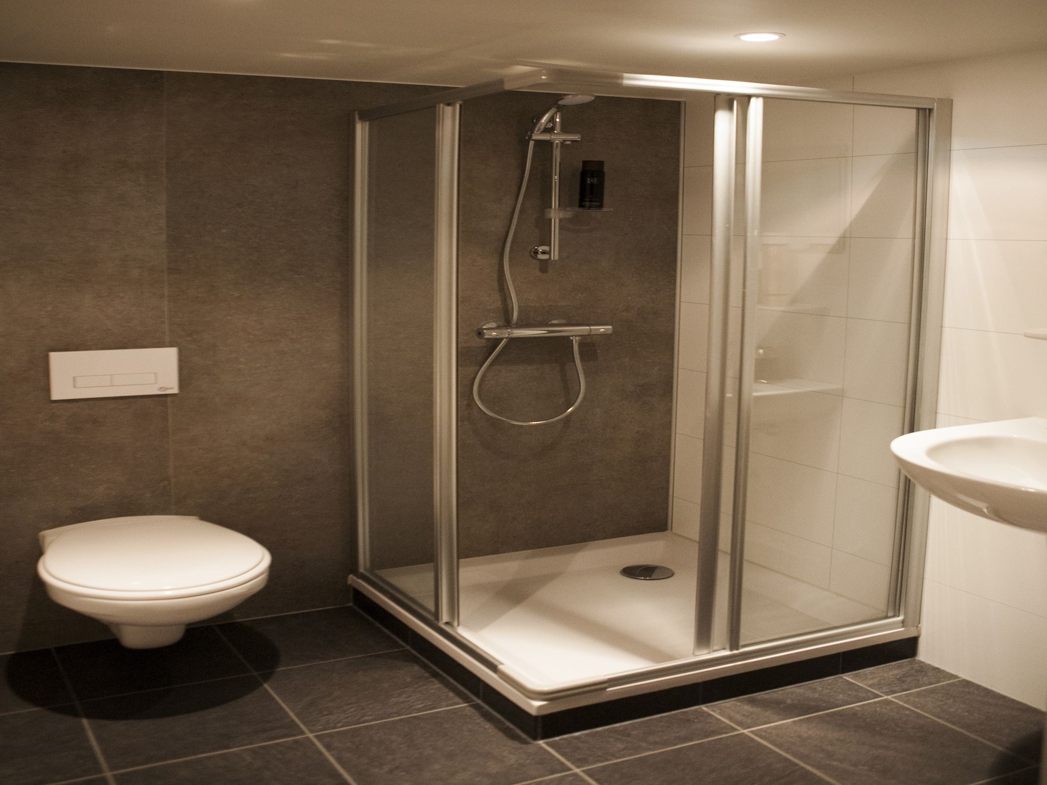 De badkamer van Recreatiepark de Boshoek 2 in Voorthuizen