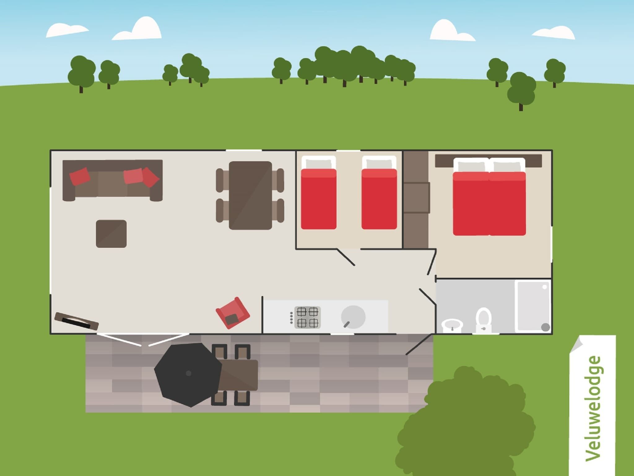 Voorzieningen bij Recreatiepark de Boshoek 4 in Voorthuizen