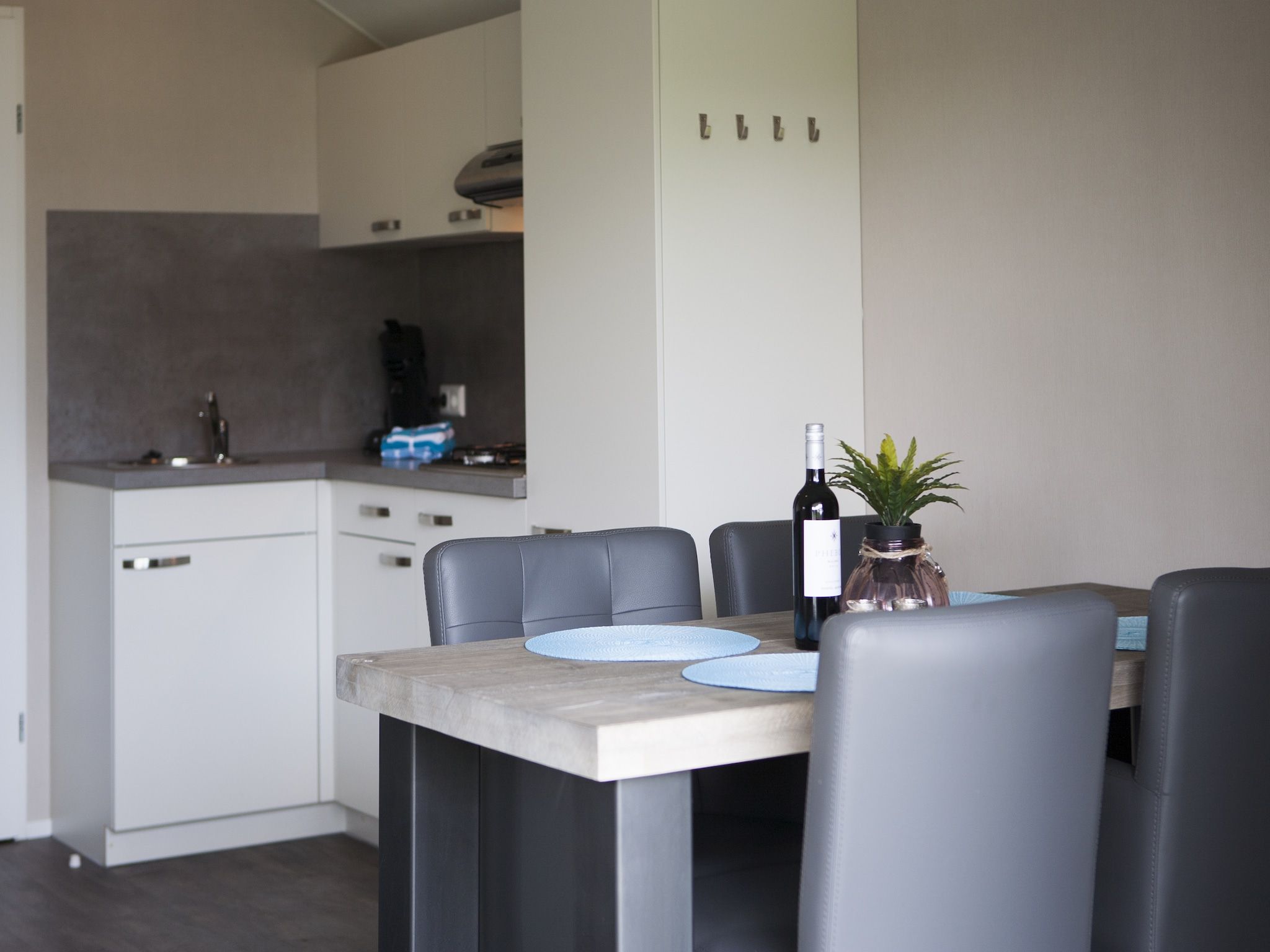 De keuken van Recreatiepark de Boshoek 6 in Voorthuizen