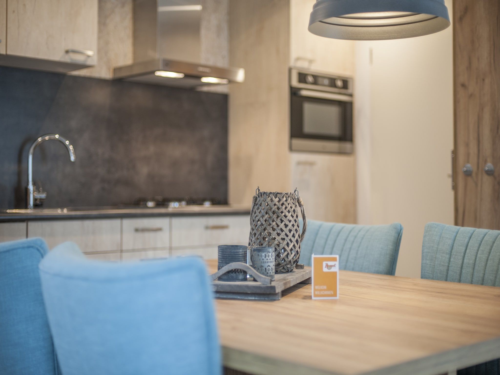 De keuken van Vakantiepark Kijkduin 1 in Den Haag