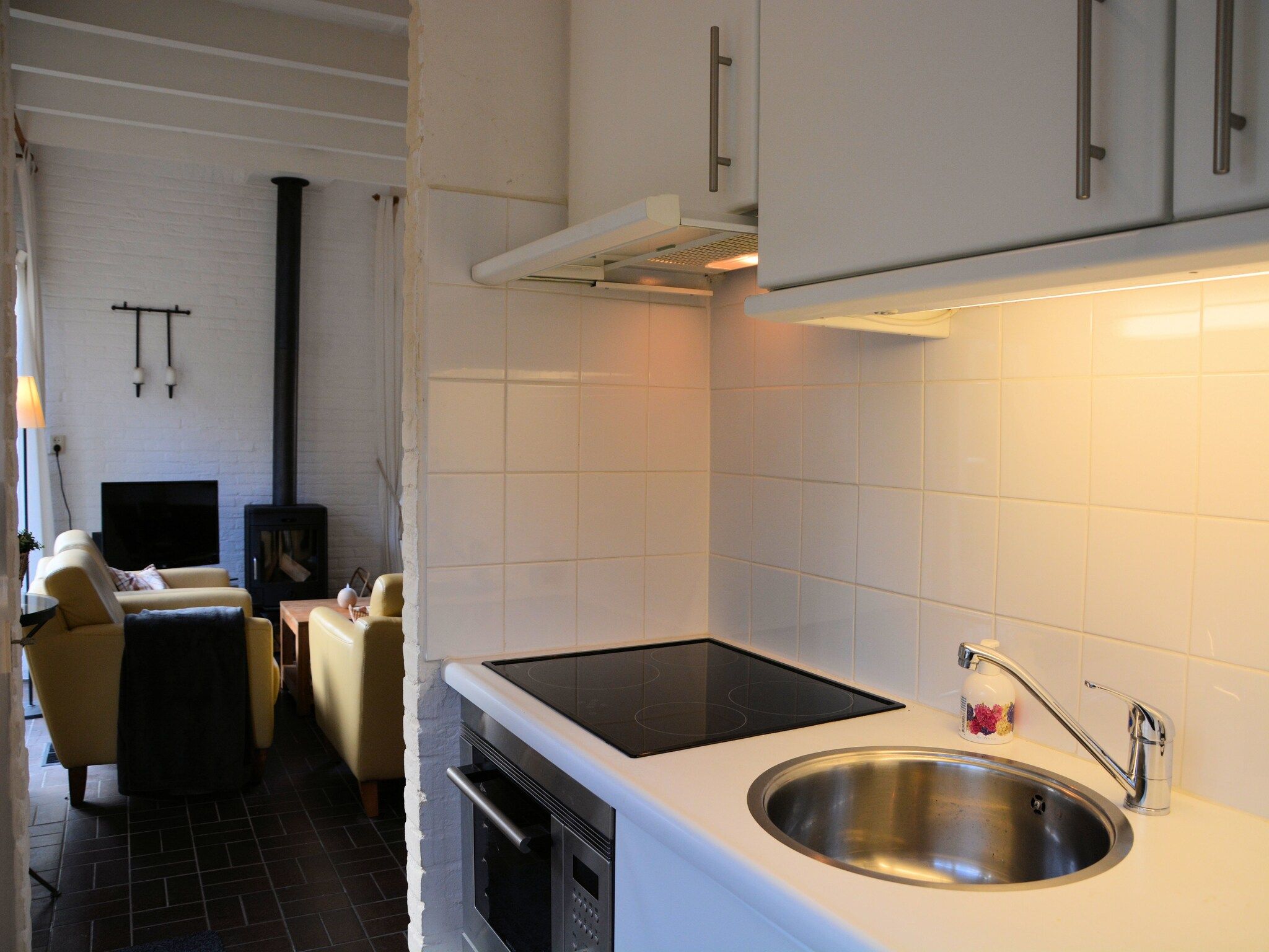 De keuken van Bos-Lodge in Noordwijkerhout