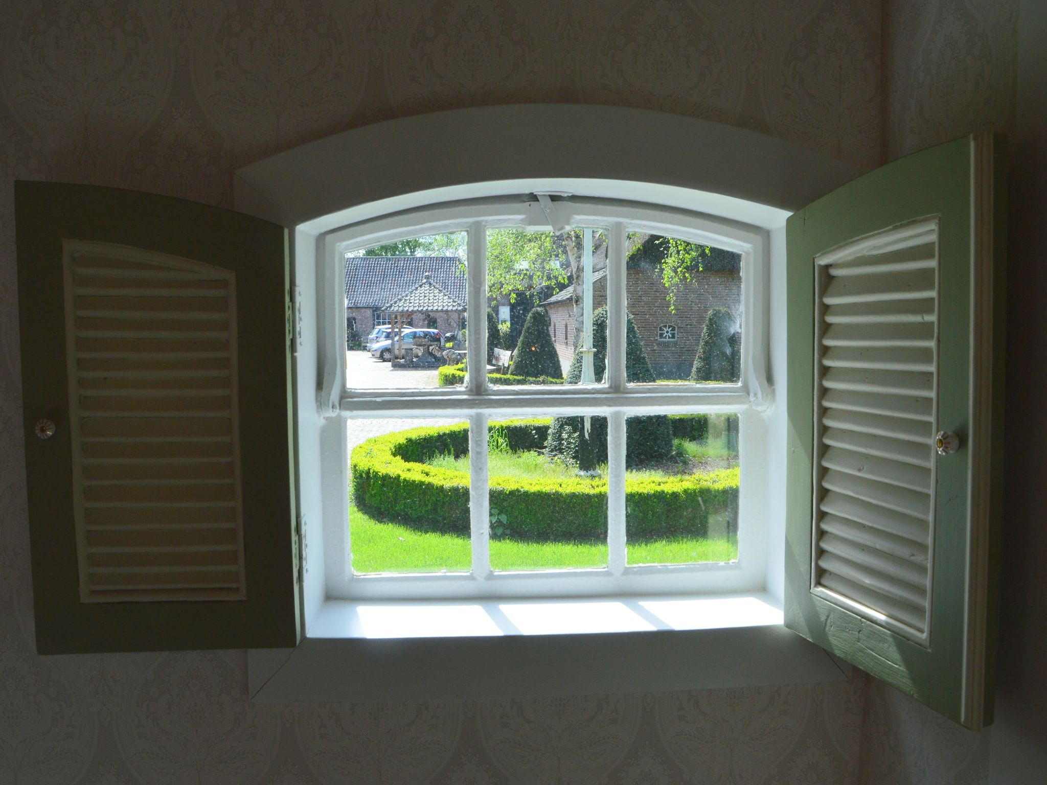 Het uitzicht vanaf Guesthouse The Old Cottage in Volkel