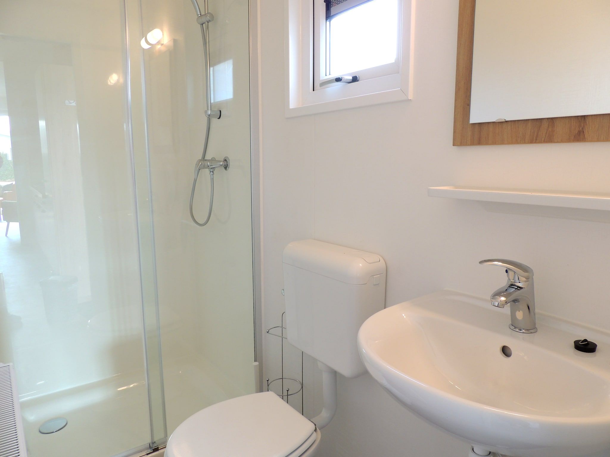 De badkamer van Recreatiepark de Boshoek 20 in Voorthuizen