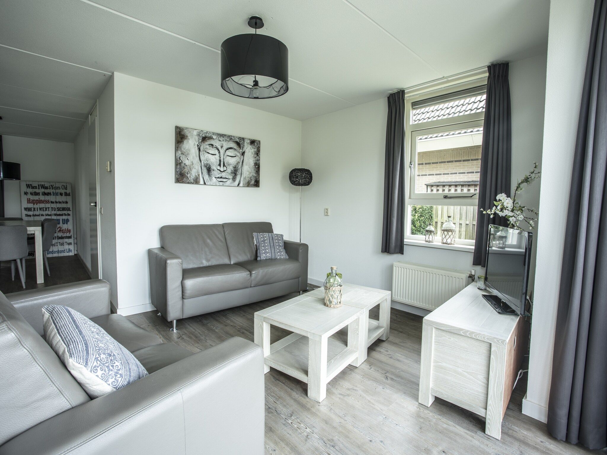 De woonkamer van Dijkhuis 6 in Medemblik