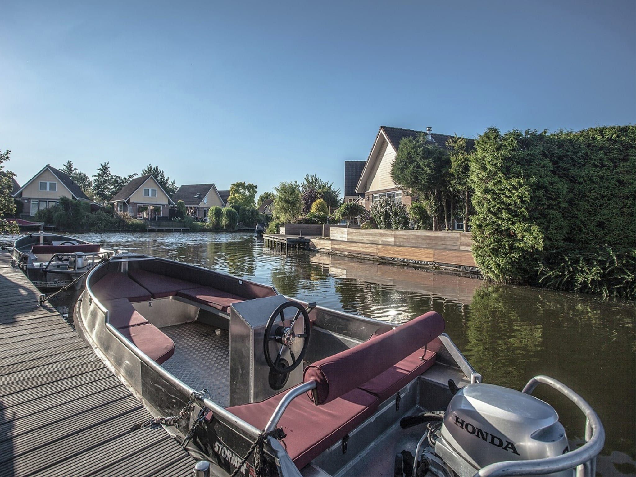 Het terras van Vlietstroom 6 in Medemblik