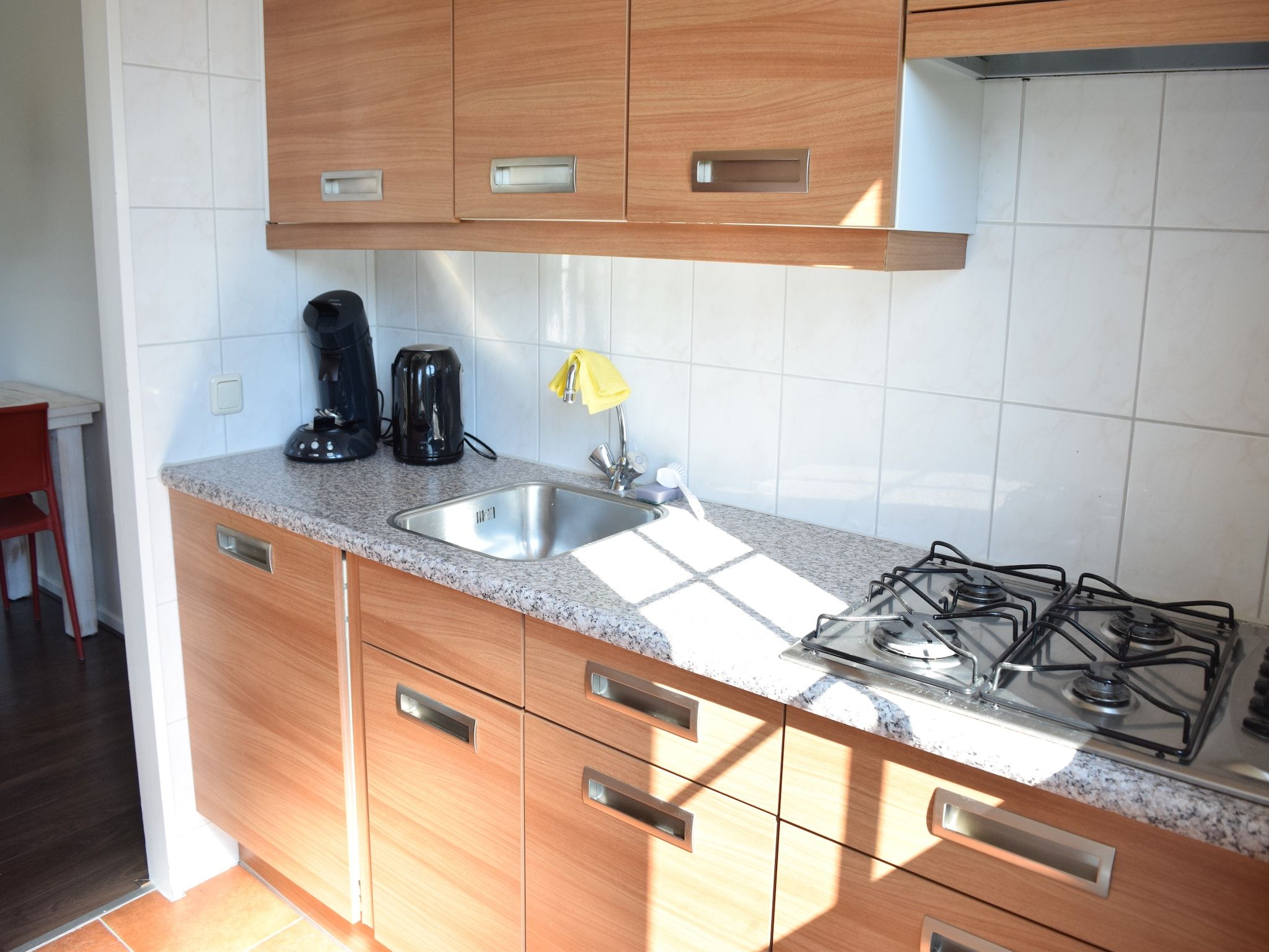 De keuken van Recreatiepark de Boshoek 10 in Voorthuizen