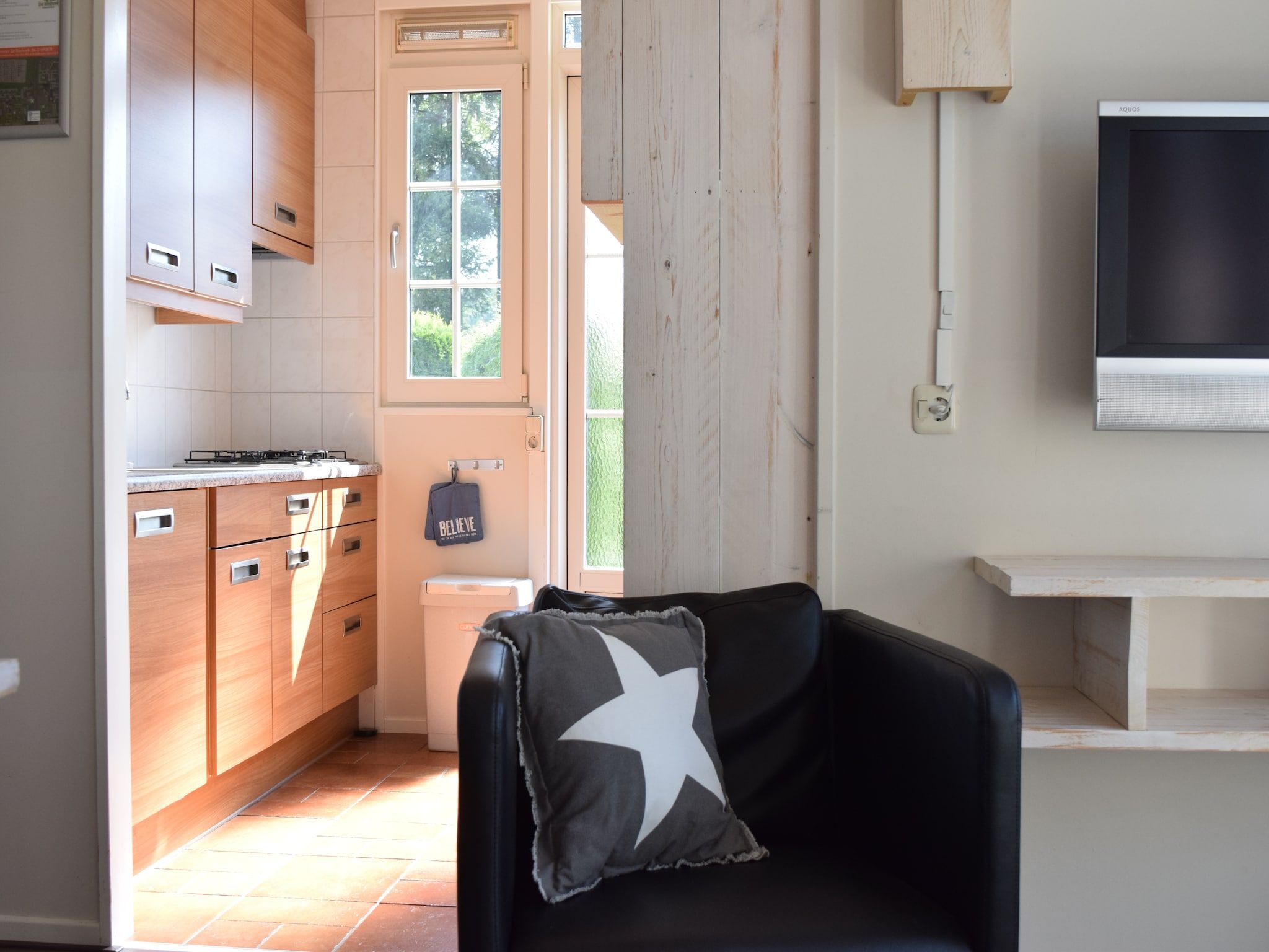 De keuken van Recreatiepark de Boshoek 13 in Voorthuizen