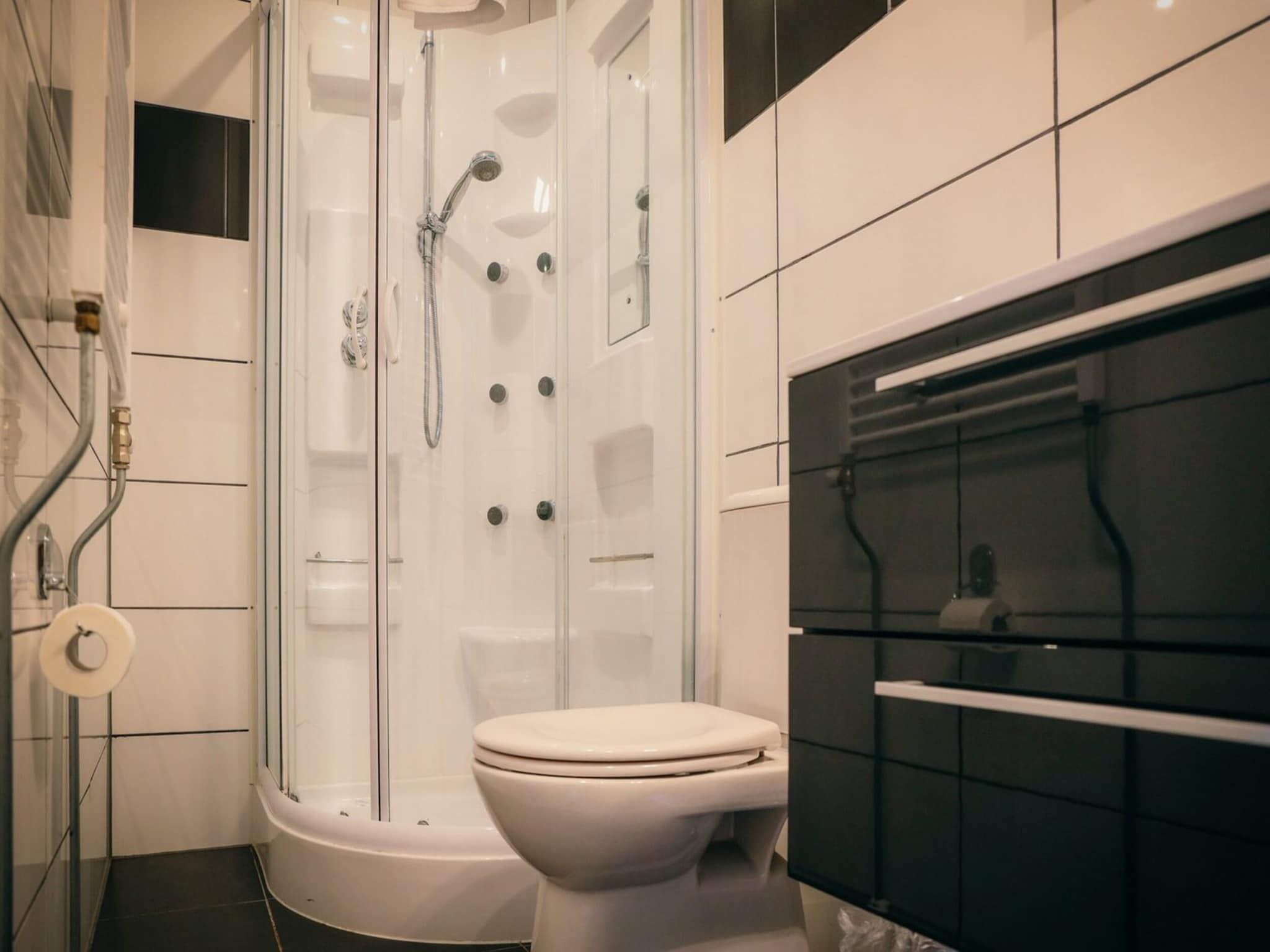 De badkamer van Recreatiepark de Boshoek 16 in Voorthuizen