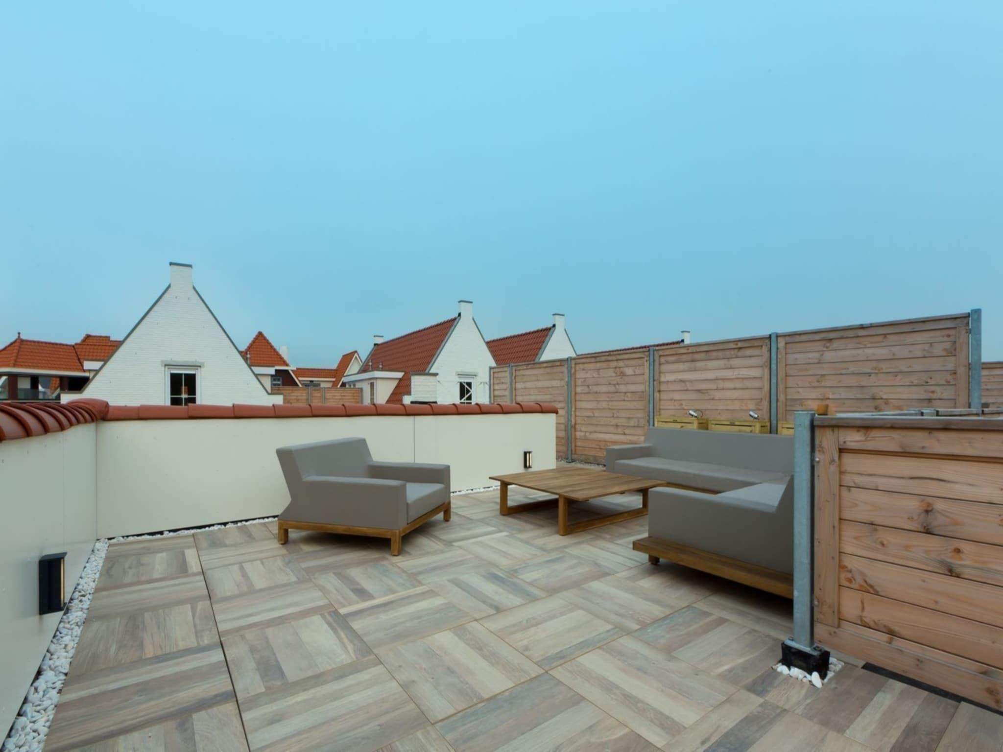 Het terras van Appartement Duinhof Dishoek 13N - 6 personen in Koudekerke