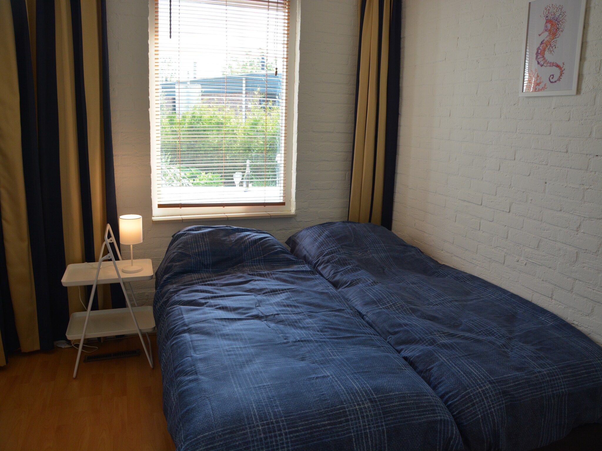 Een slaapkamer van 't Zeepaardje in Noordwijkerhout