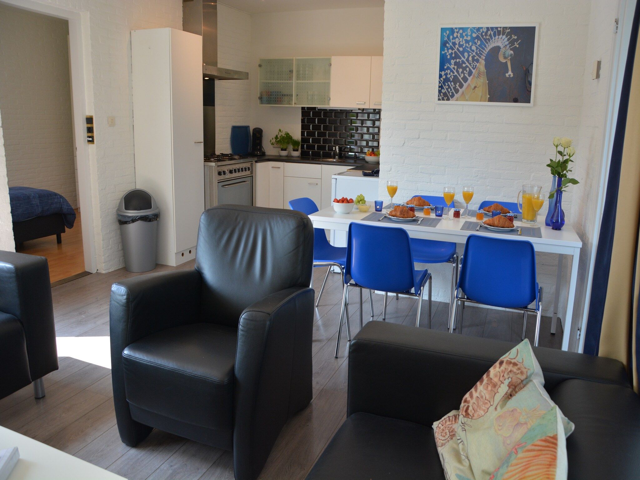 De eetkamer van 't Zeepaardje in Noordwijkerhout