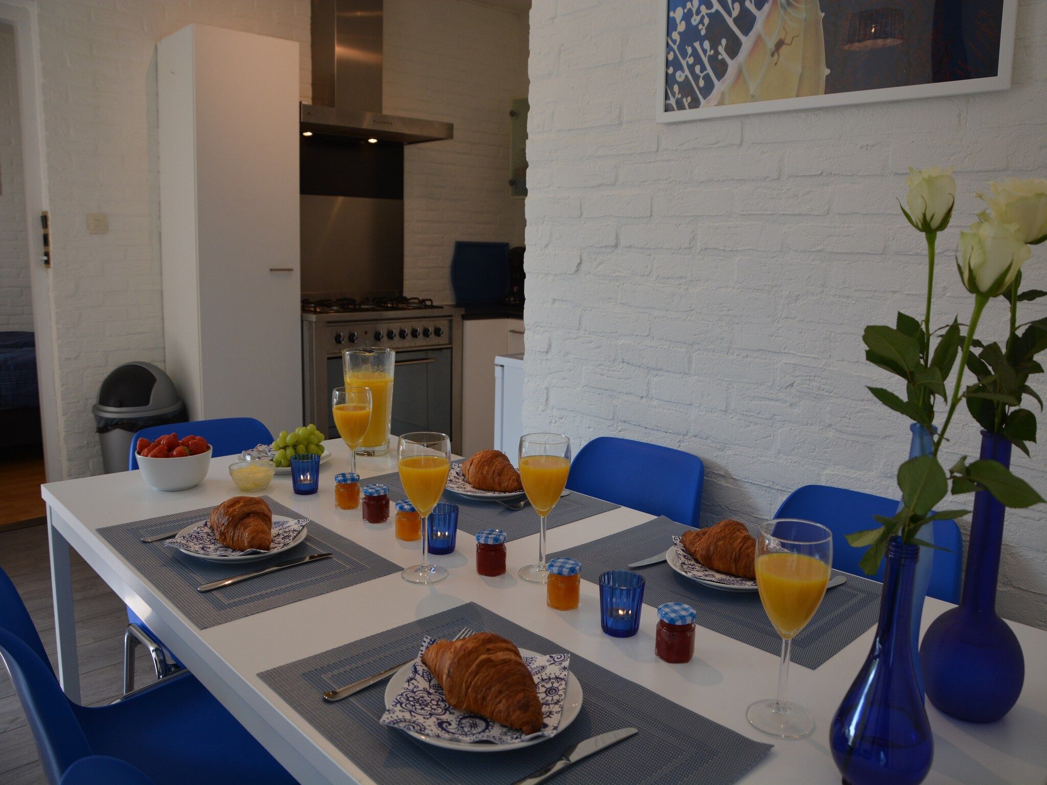 De eetkamer van 't Zeepaardje in Noordwijkerhout