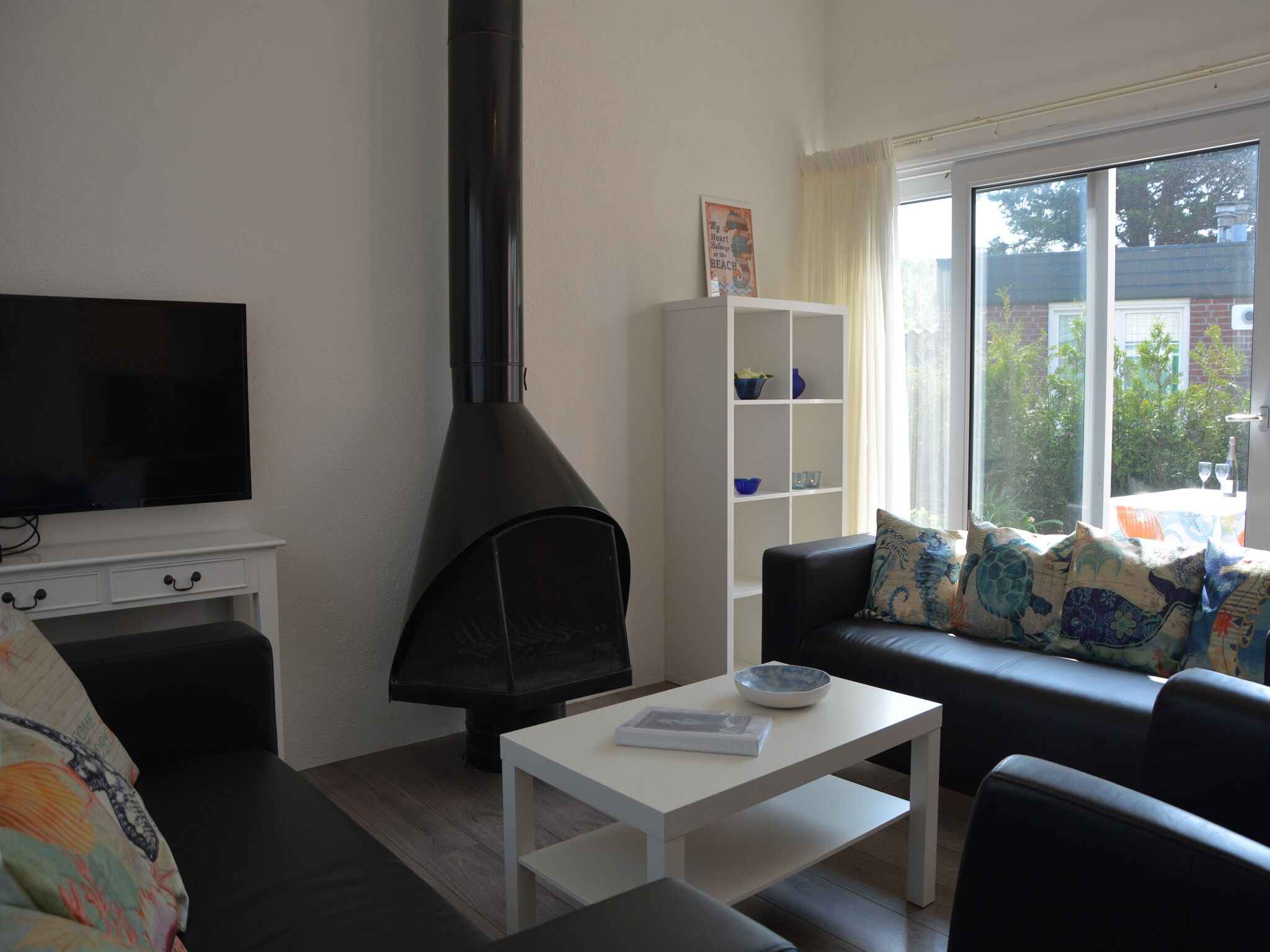 De woonkamer van 't Zeepaardje in Noordwijkerhout