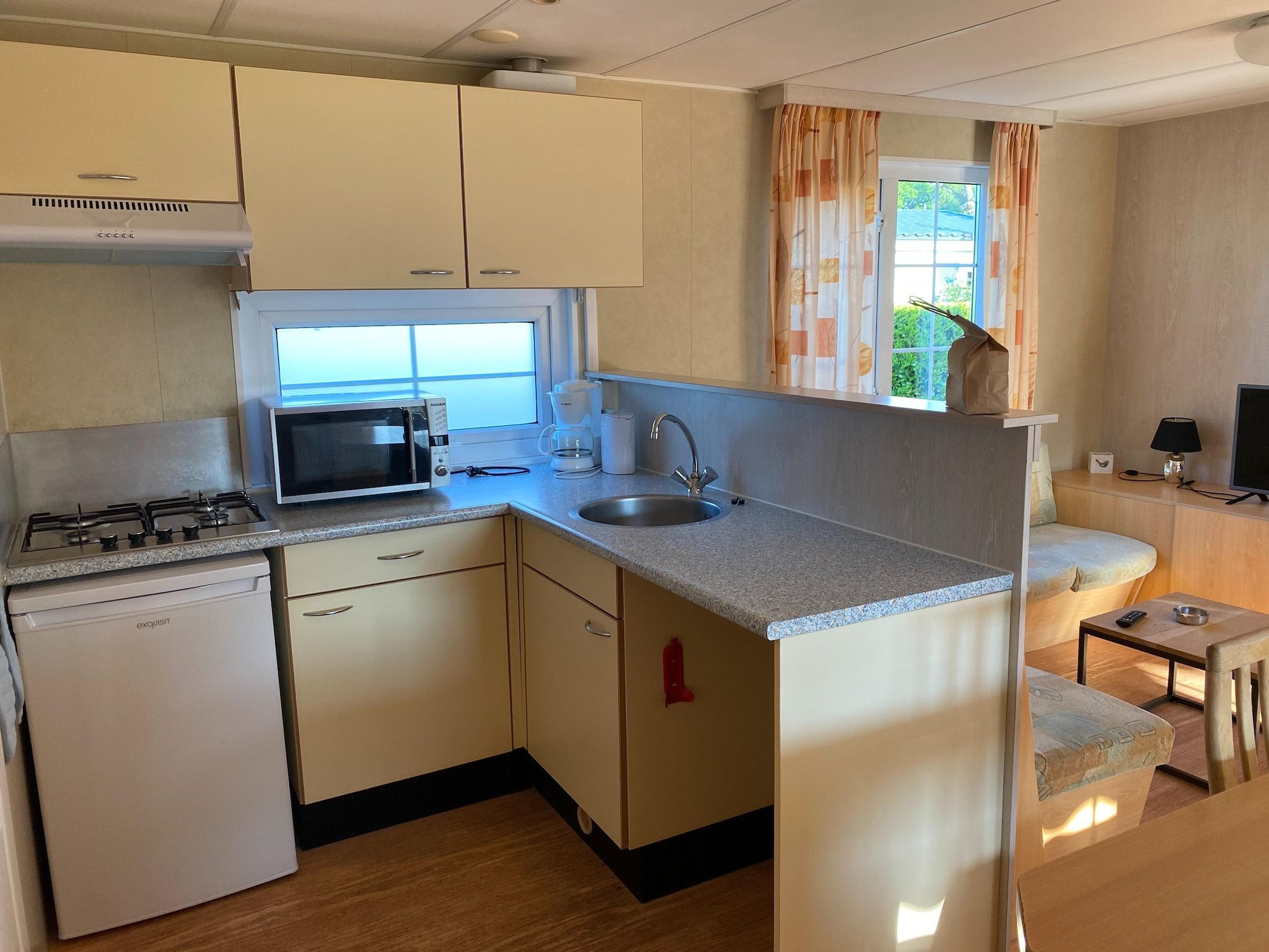 De keuken van Recreatiepark Duinhoeve 5 in Udenhout