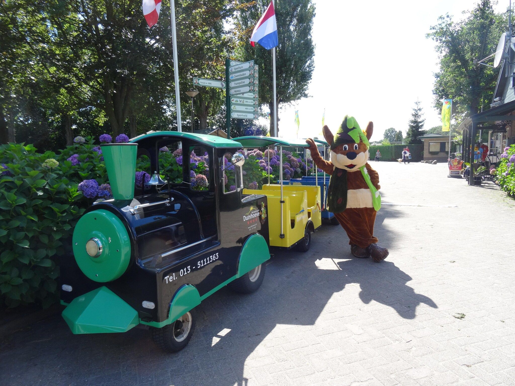Parkfaciliteiten bij Recreatiepark Duinhoeve 6 in Udenhout