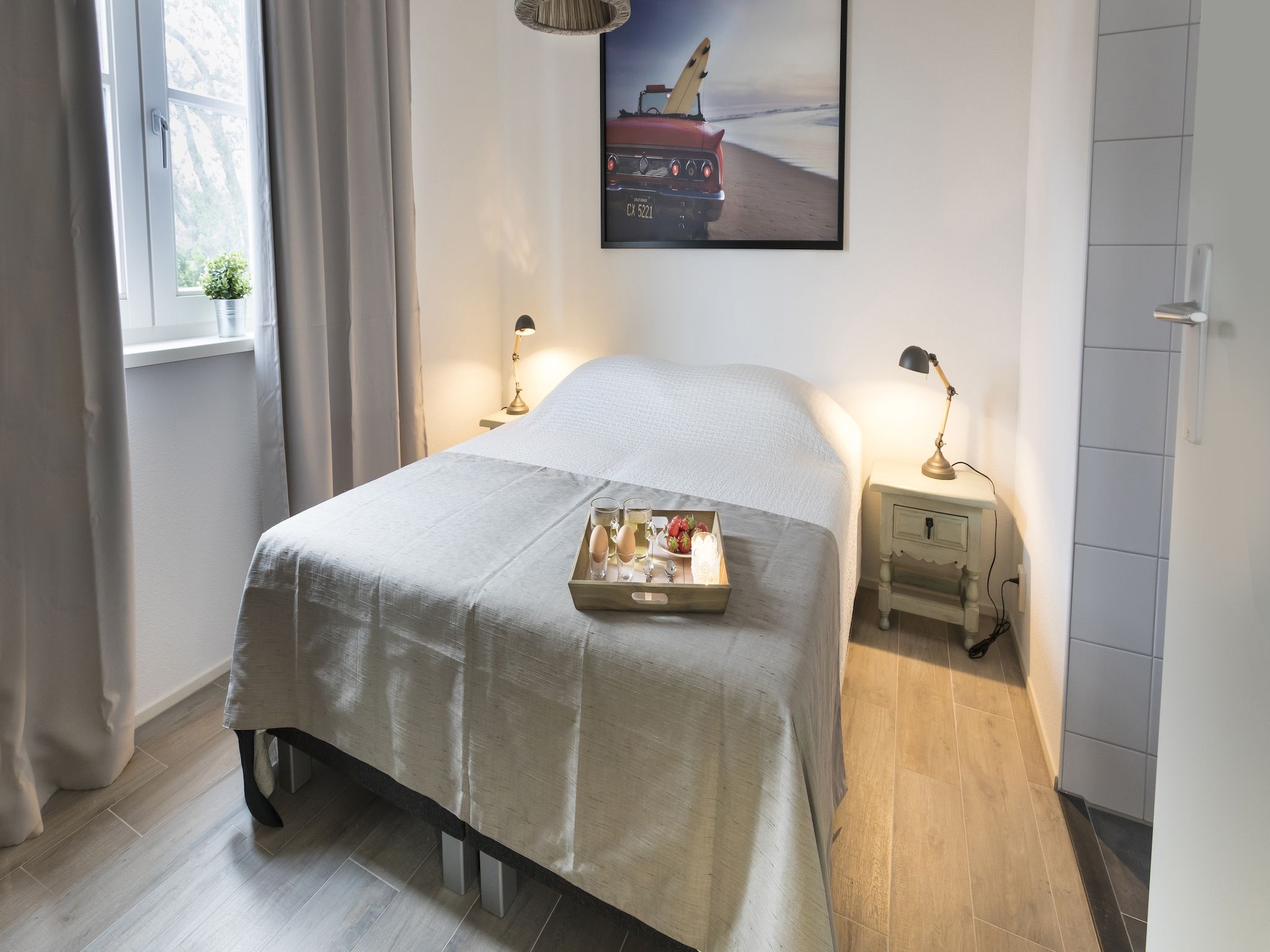 Een slaapkamer van Groeneweg 4 in Wissenkerke