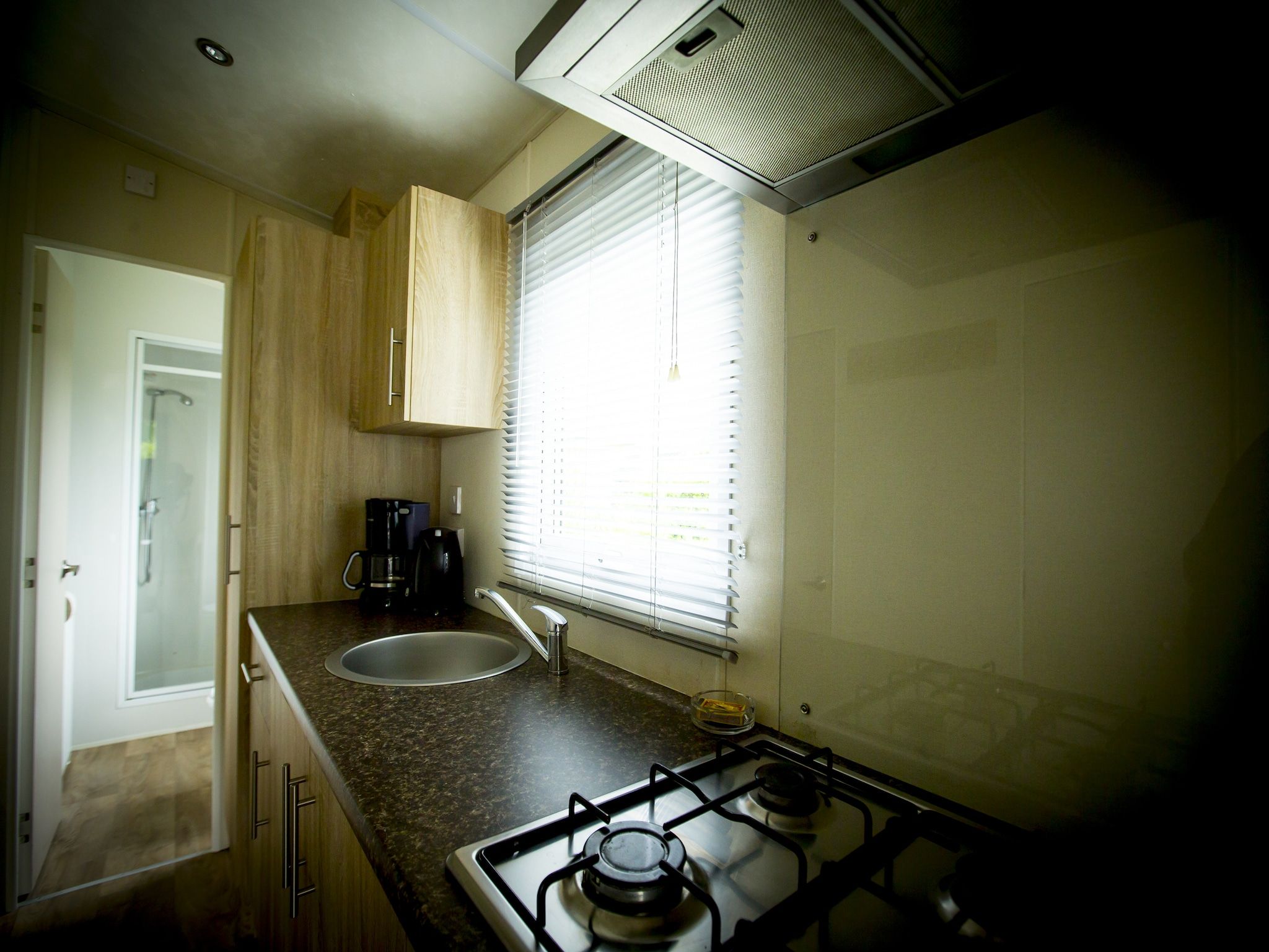 De keuken van Recreatiepark Duinhoeve 9 in Udenhout