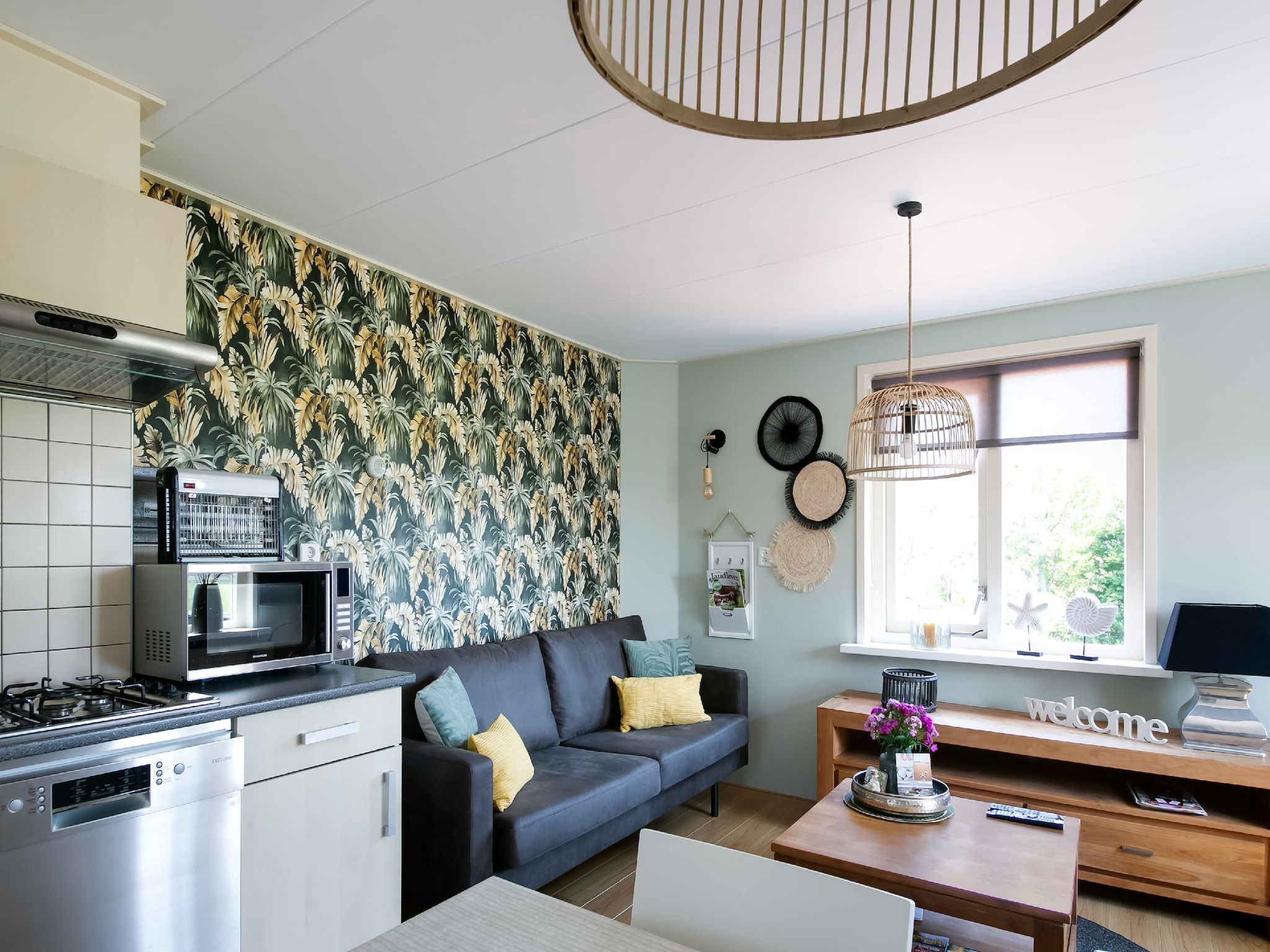 De woonkamer van Zilte Bries in Callantsoog