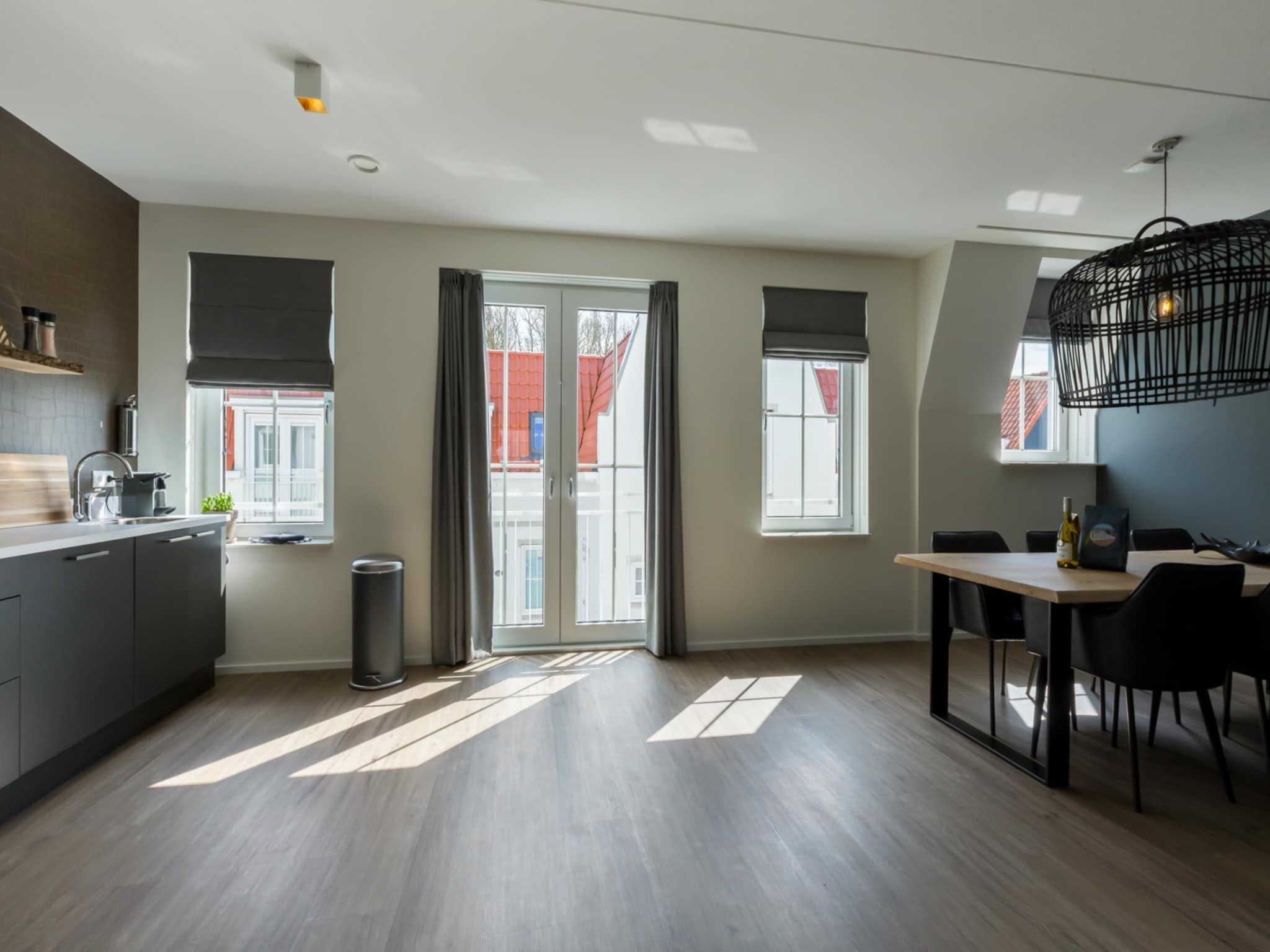 De keuken van Appartement Duinhof Dishoek 13F - 6 personen sauna in Koudekerke