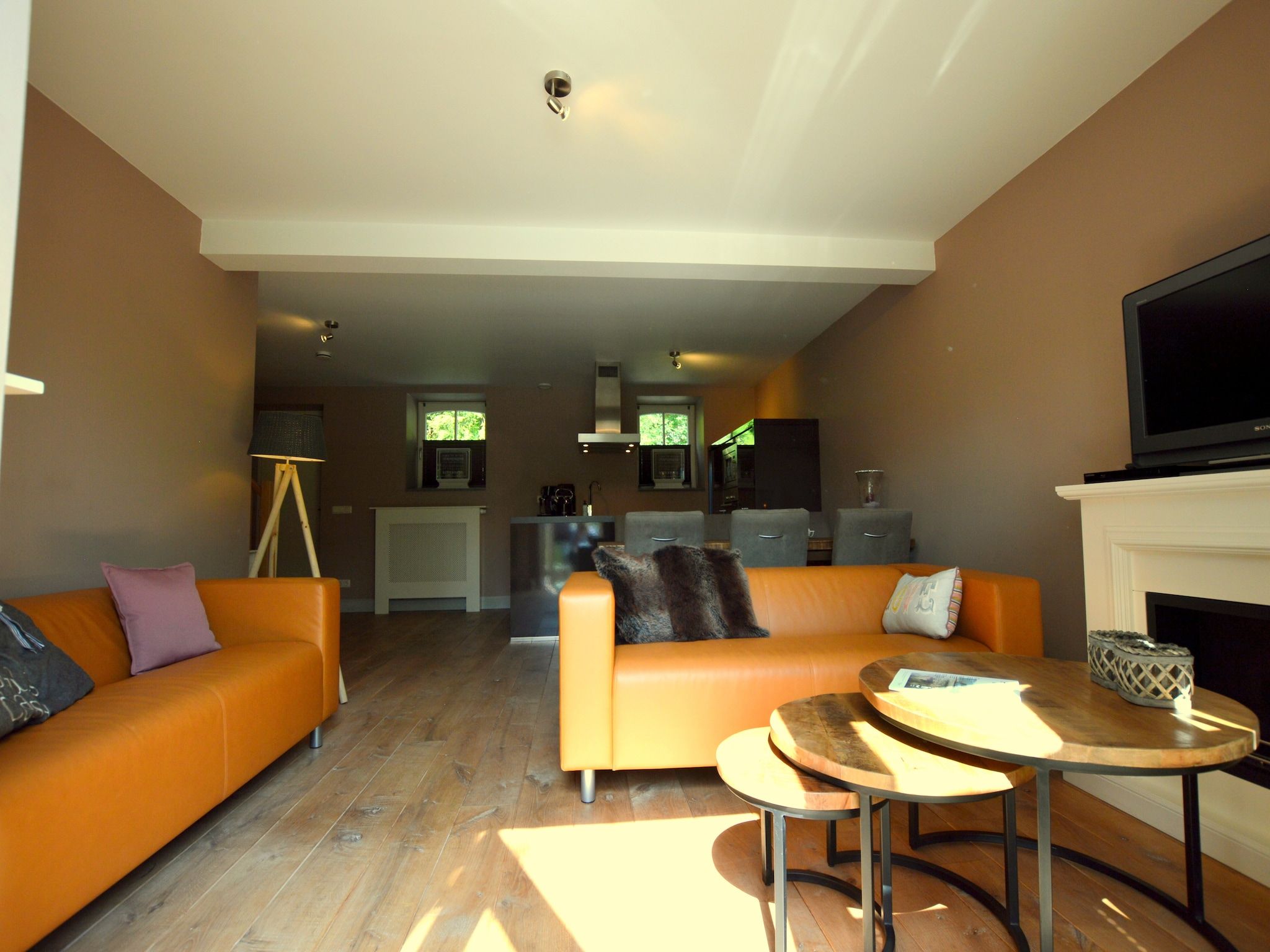 De woonkamer van Hoeve A Gen Water- Donderblumke in Slenaken