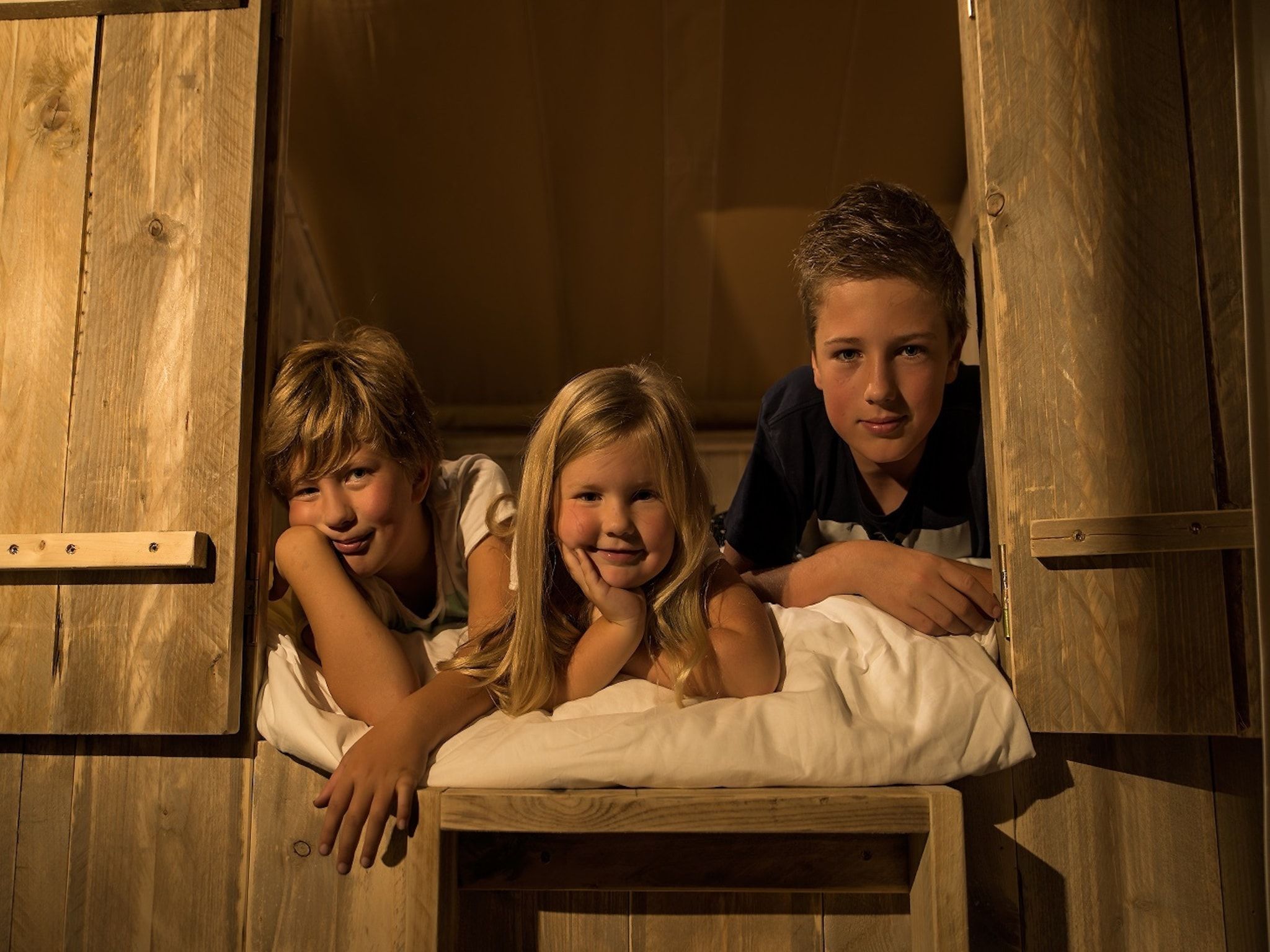 Een slaapkamer van Vakantiepark Eigen Wijze 7 in Bant