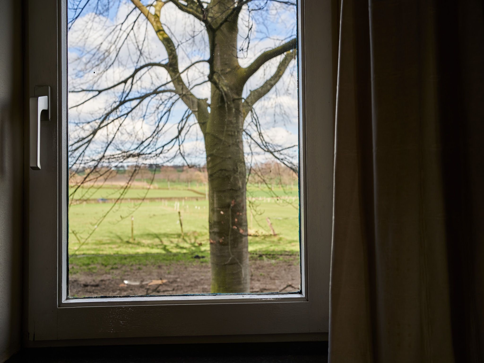 Het uitzicht vanaf Meschermolen 11 in Mesch-Eijsden