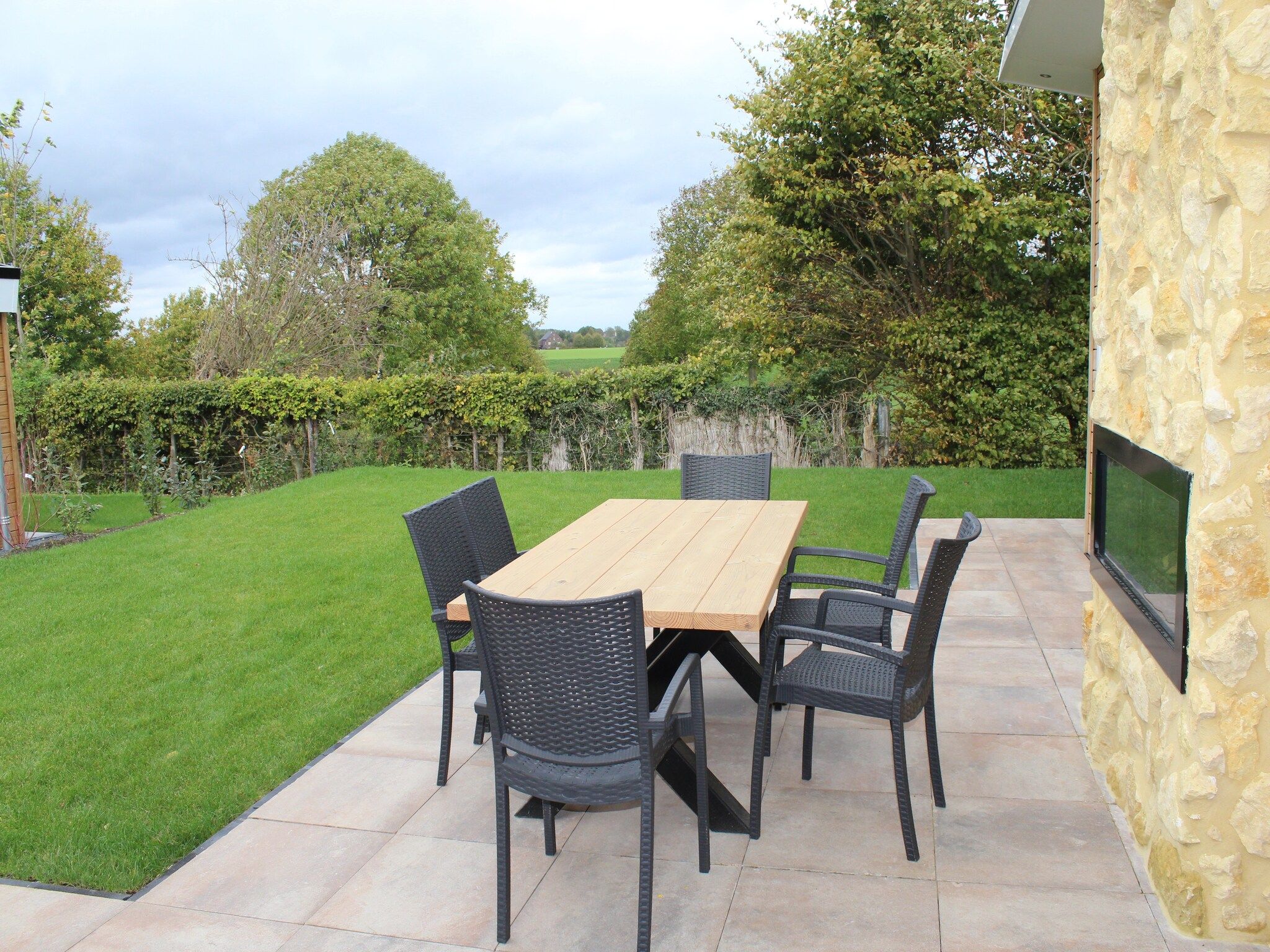 De tuin van Resort Mooi Bemelen 9 in Bemelen