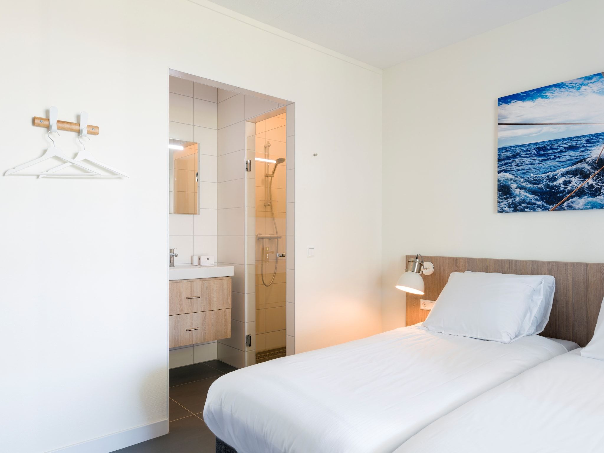 Een slaapkamer van Resort De Parade in Cadzand-Bad