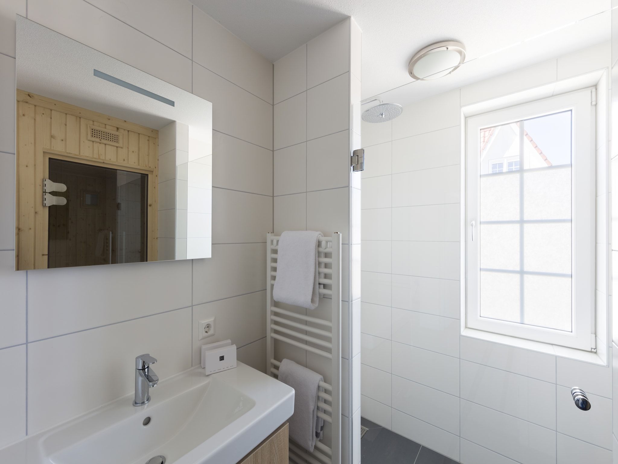 De badkamer van Resort De Parade in Cadzand-Bad