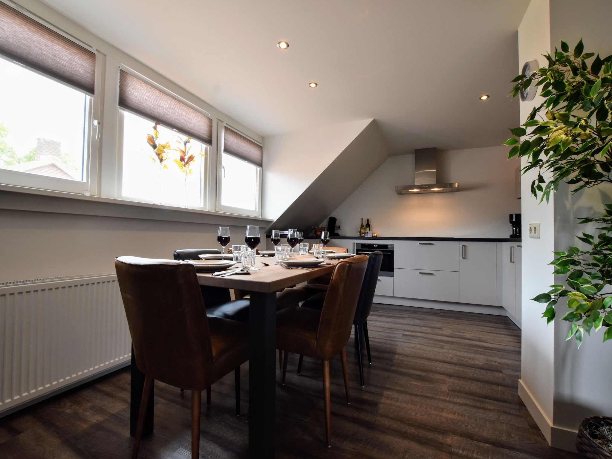 De eetkamer van Erve Tank in Eibergen