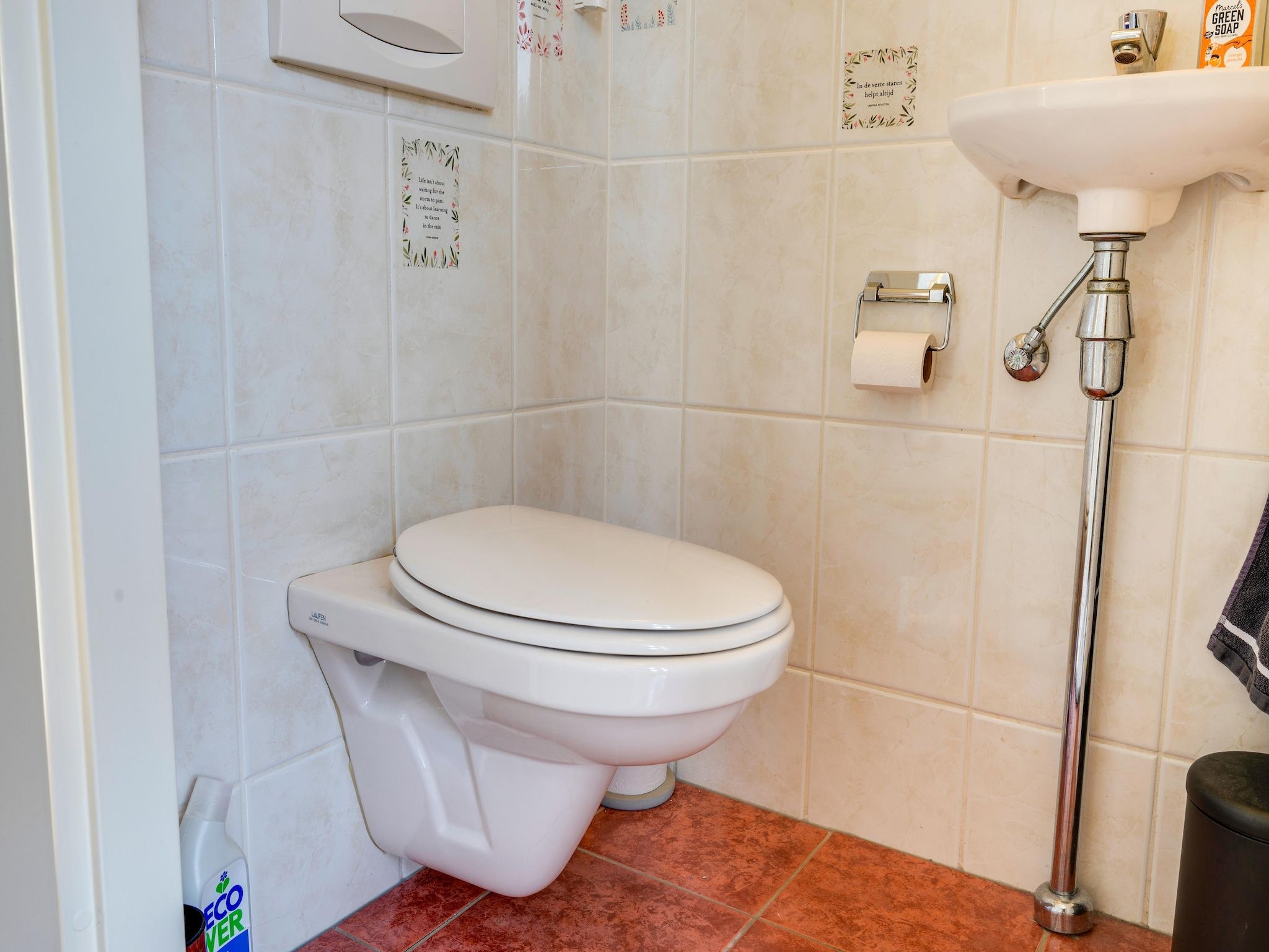 De badkamer van De Zilvermeeuw in Noordwijk