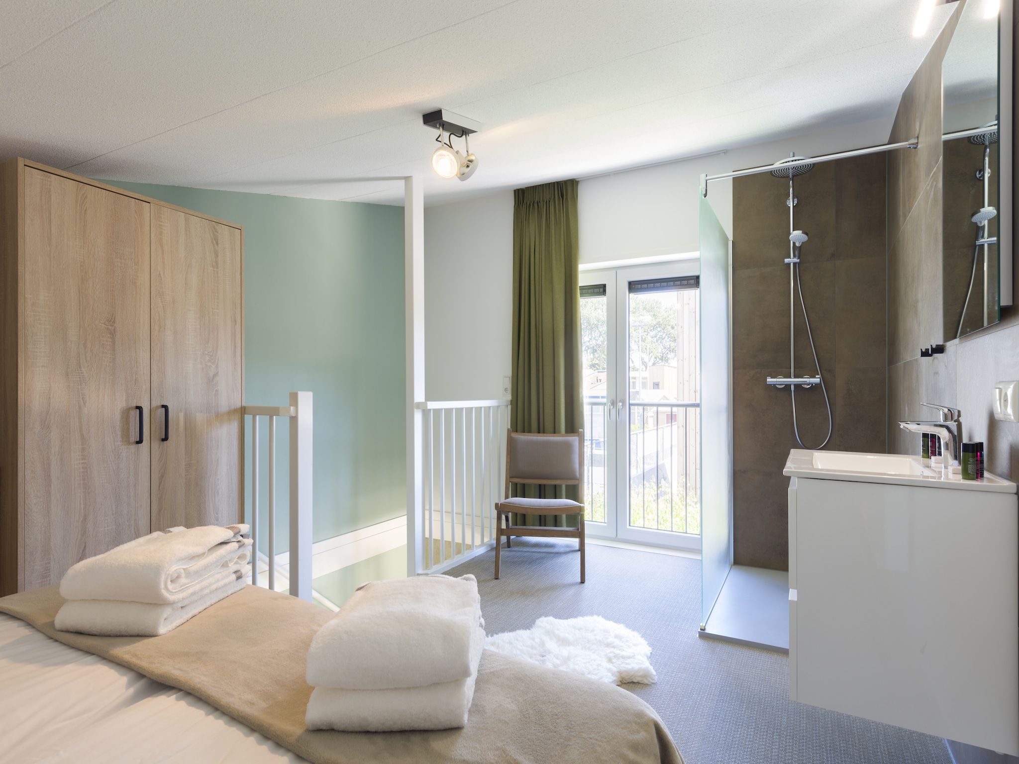 Een slaapkamer van Noordzee Resort Vlissingen 2 in Vlissingen