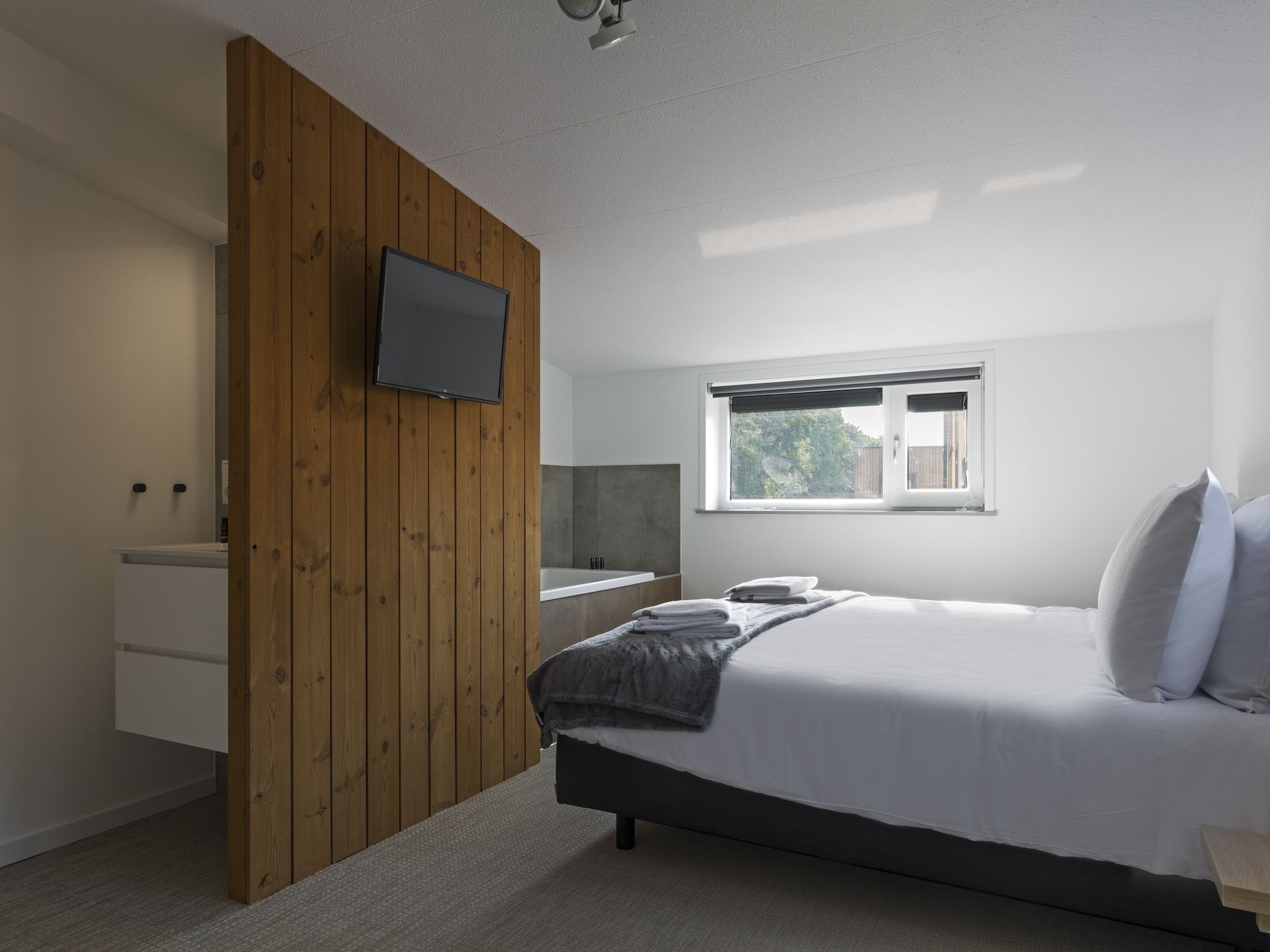 Een slaapkamer van Noordzee Resort Vlissingen 3 in Vlissingen