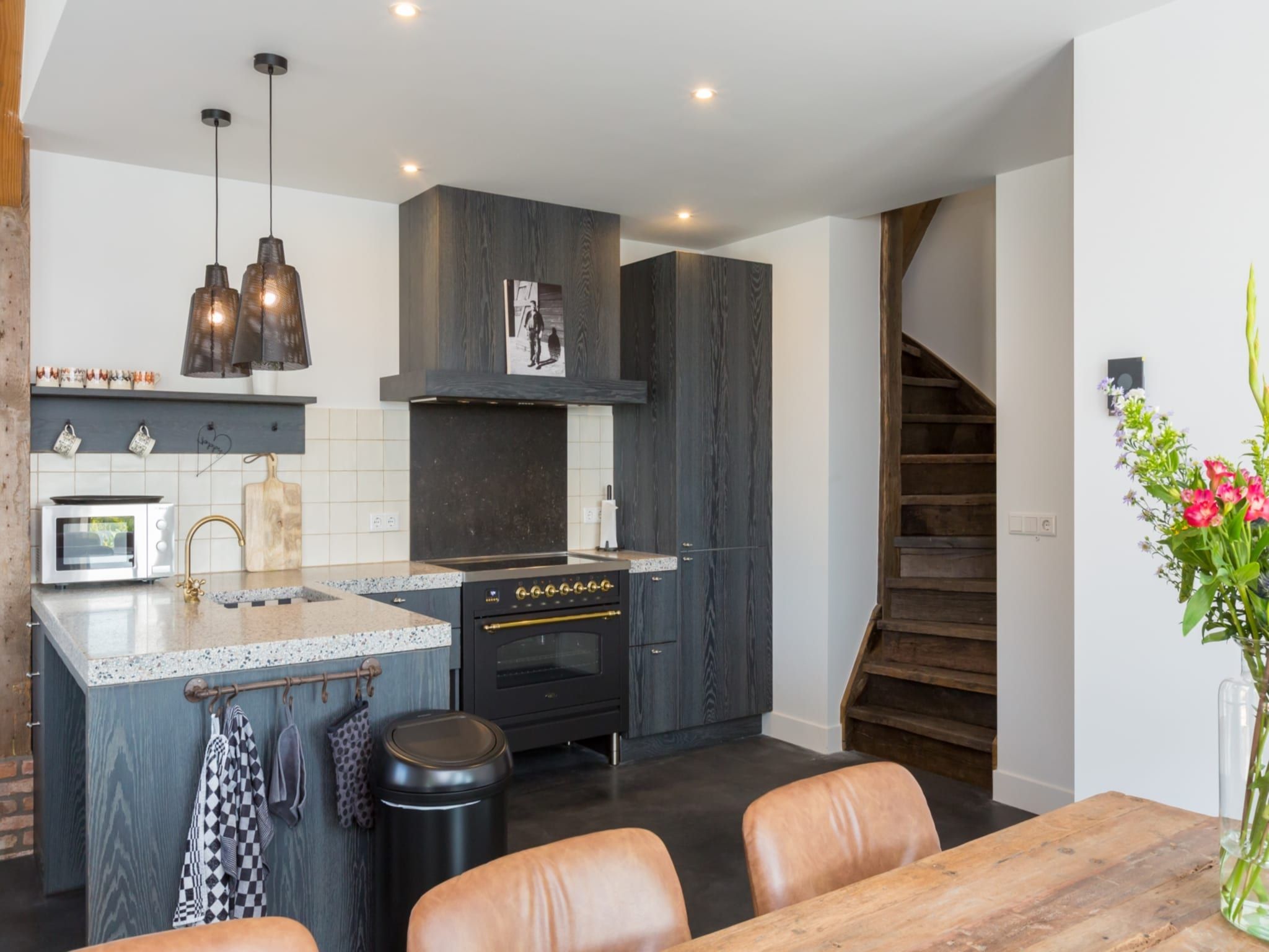 De keuken van Familiehuis - Lepelstraat 18AB  Vrouwenpolder in Vrouwenpolder