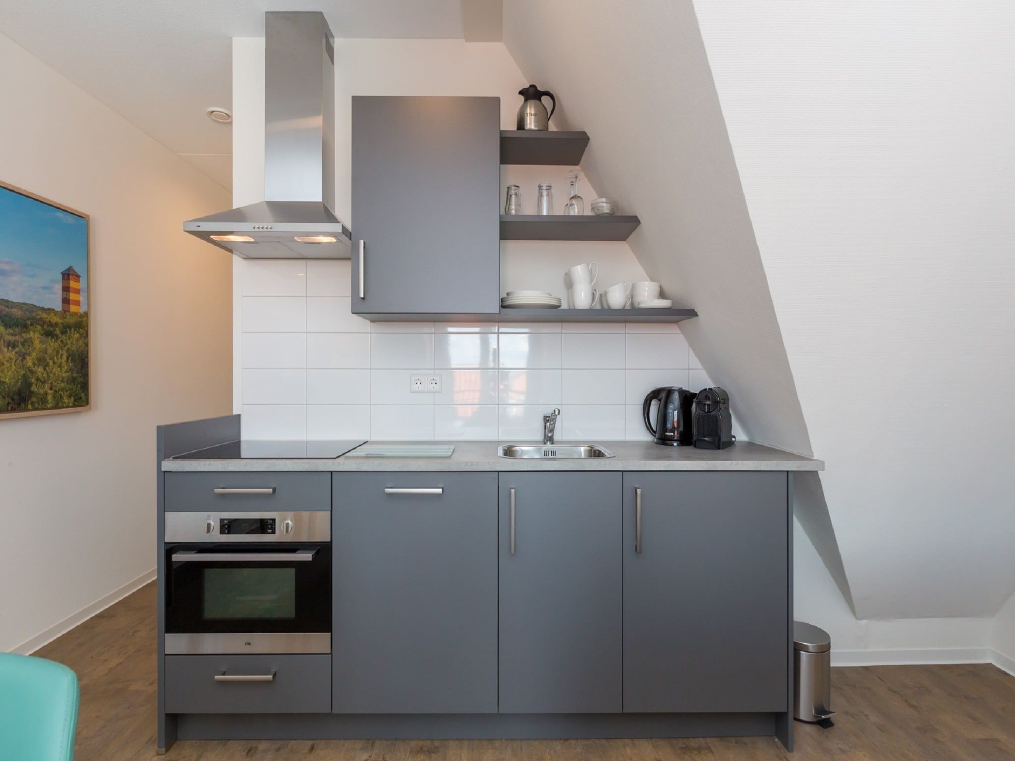 De keuken van Aparthotel Zoutelande - 2 pers luxe studio in Zoutelande