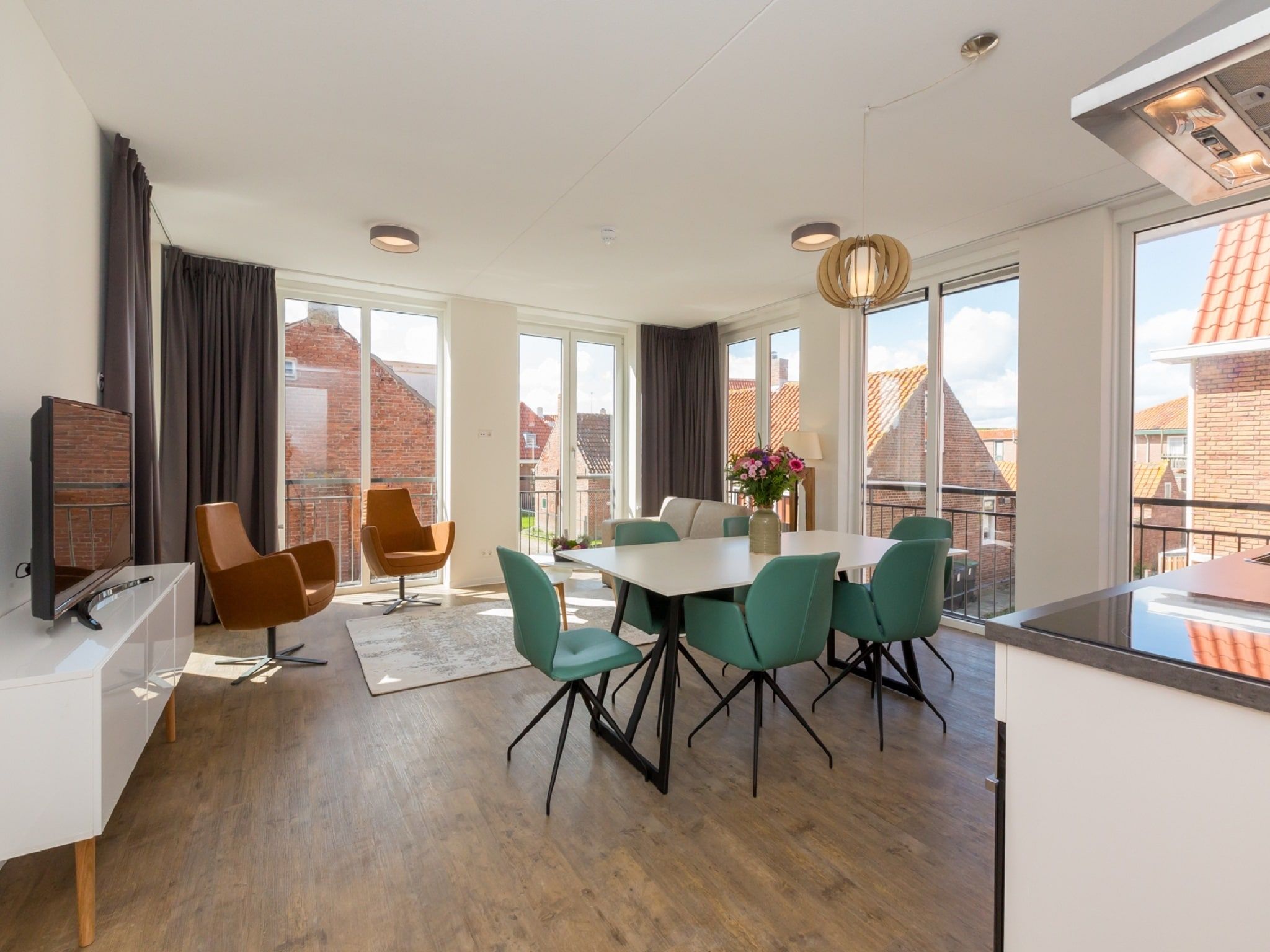 De eetkamer van Aparthotel Zoutelande - 6 pers luxe appartement in Zoutelande