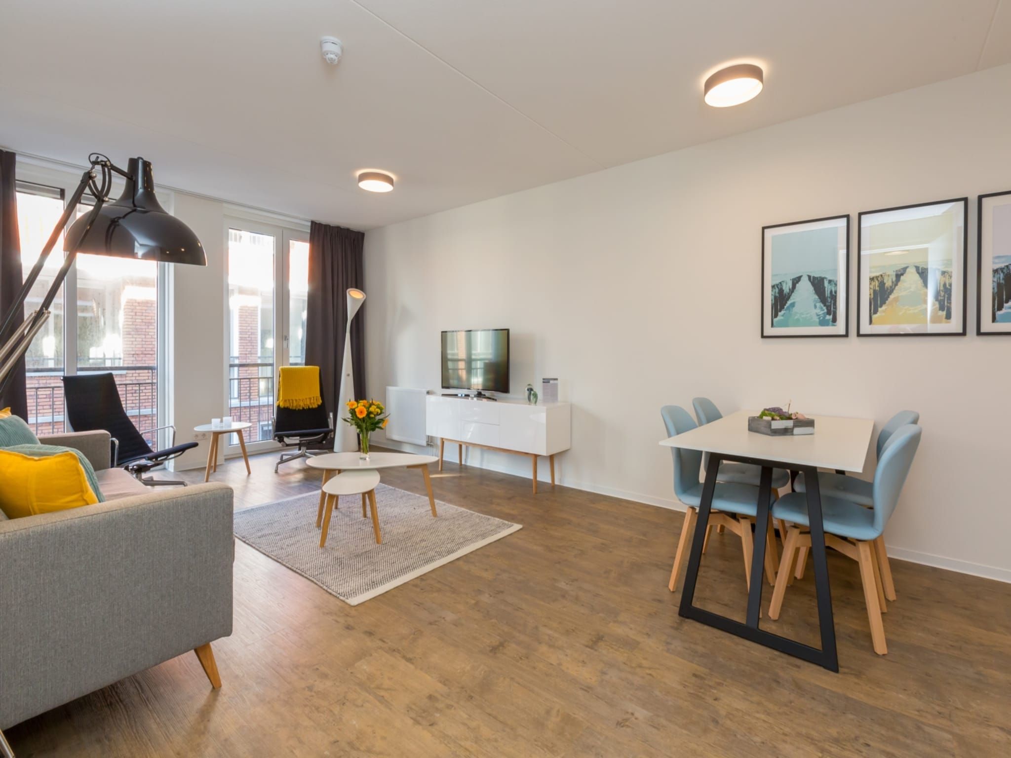 De woonkamer van Aparthotel Zoutelande - Luxe 3-persoons comfort appartement in Zoutelande