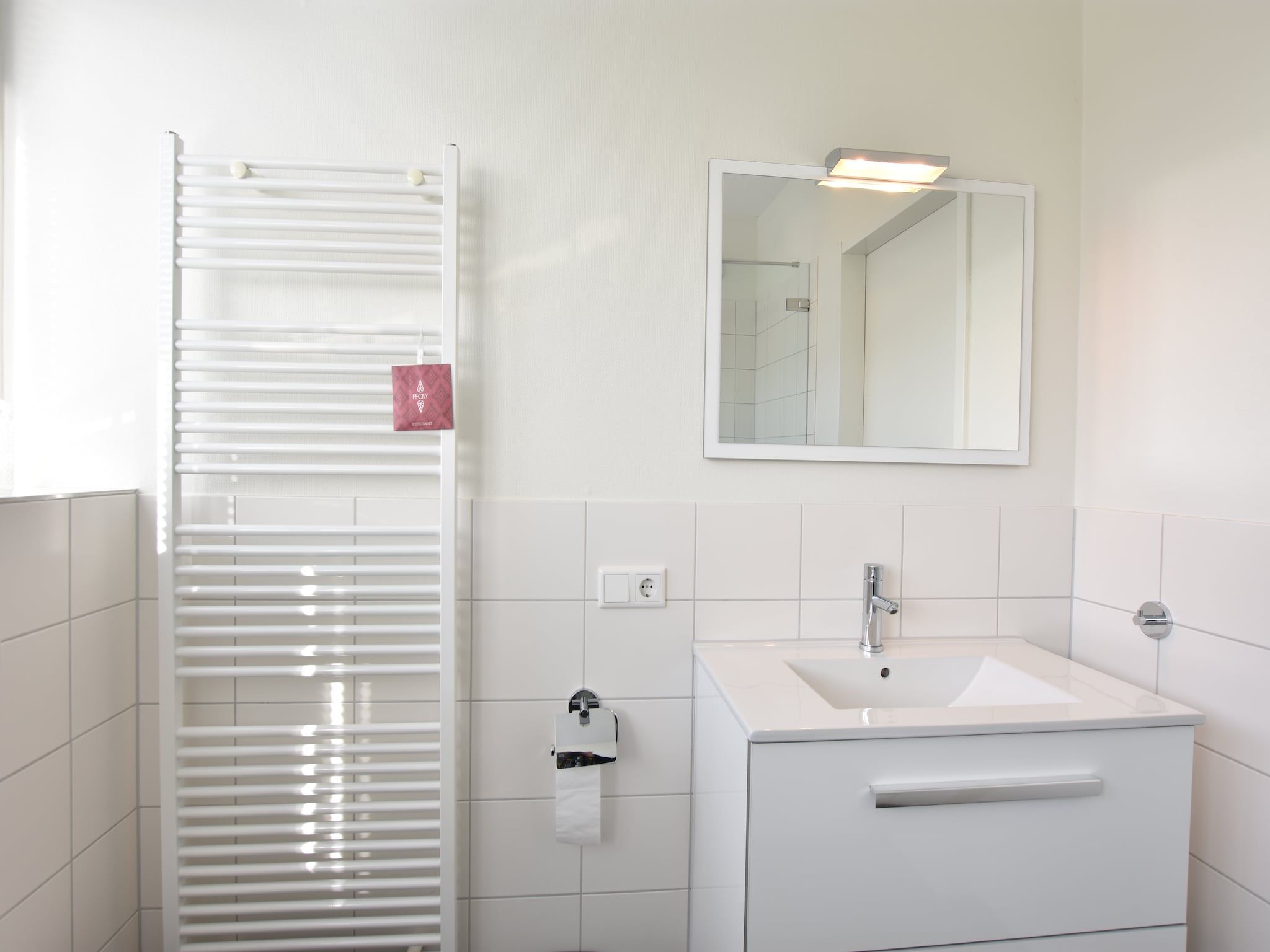 De badkamer van Krokus 10 in Breskens