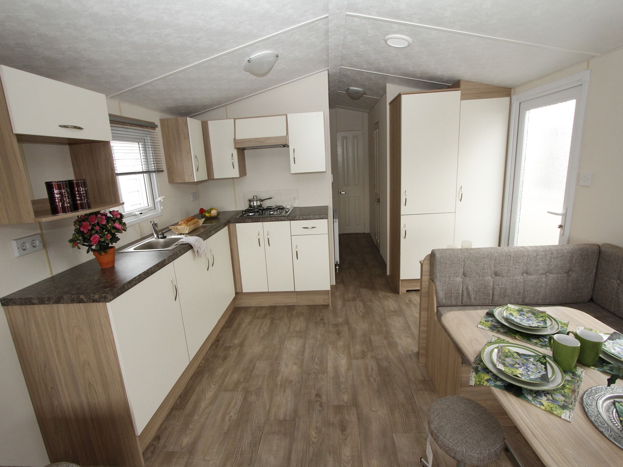 De keuken van Recreatiepark Duinhoeve 12 in Udenhout