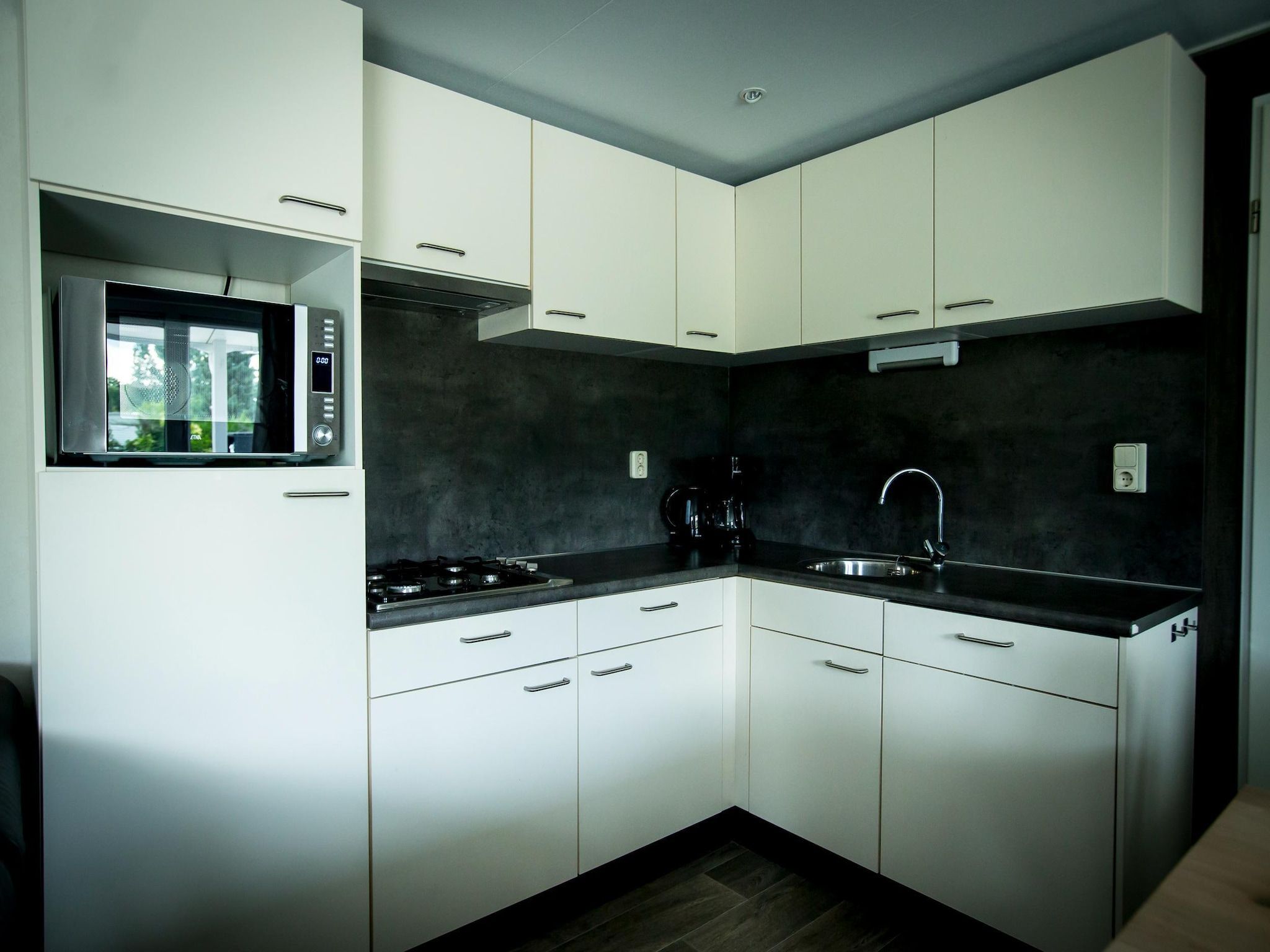 De keuken van Recreatiepark Duinhoeve 14 in Udenhout