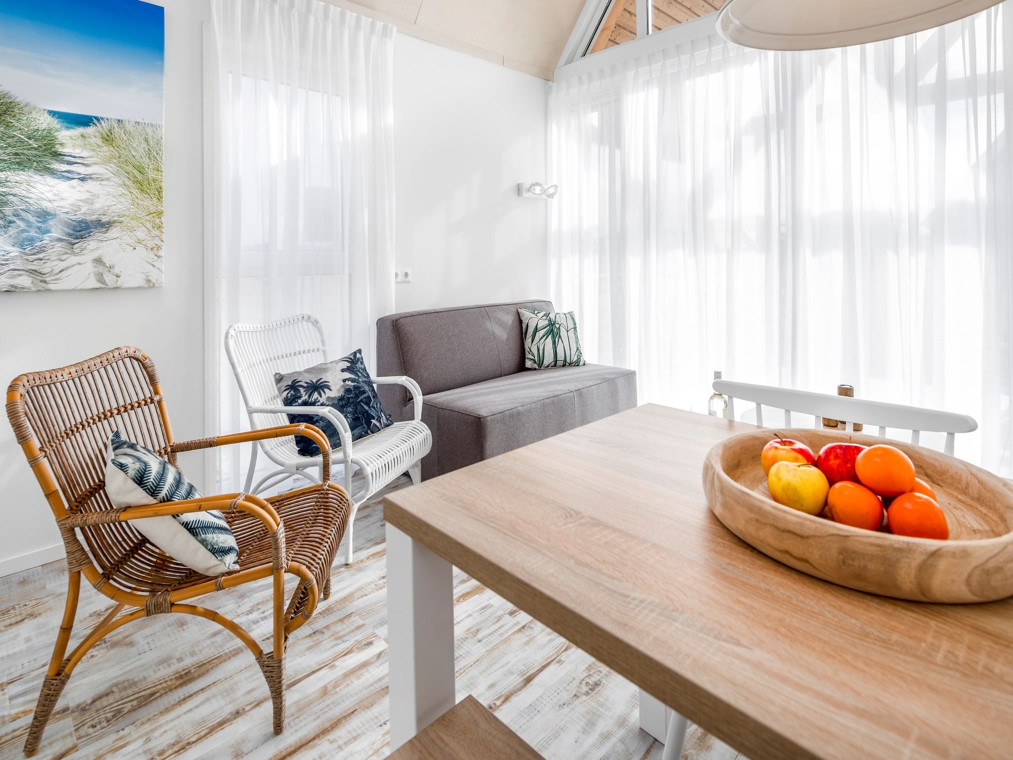 De woonkamer van Beach Resort Nieuwvliet-Bad 1 in Nieuwvliet-Bad