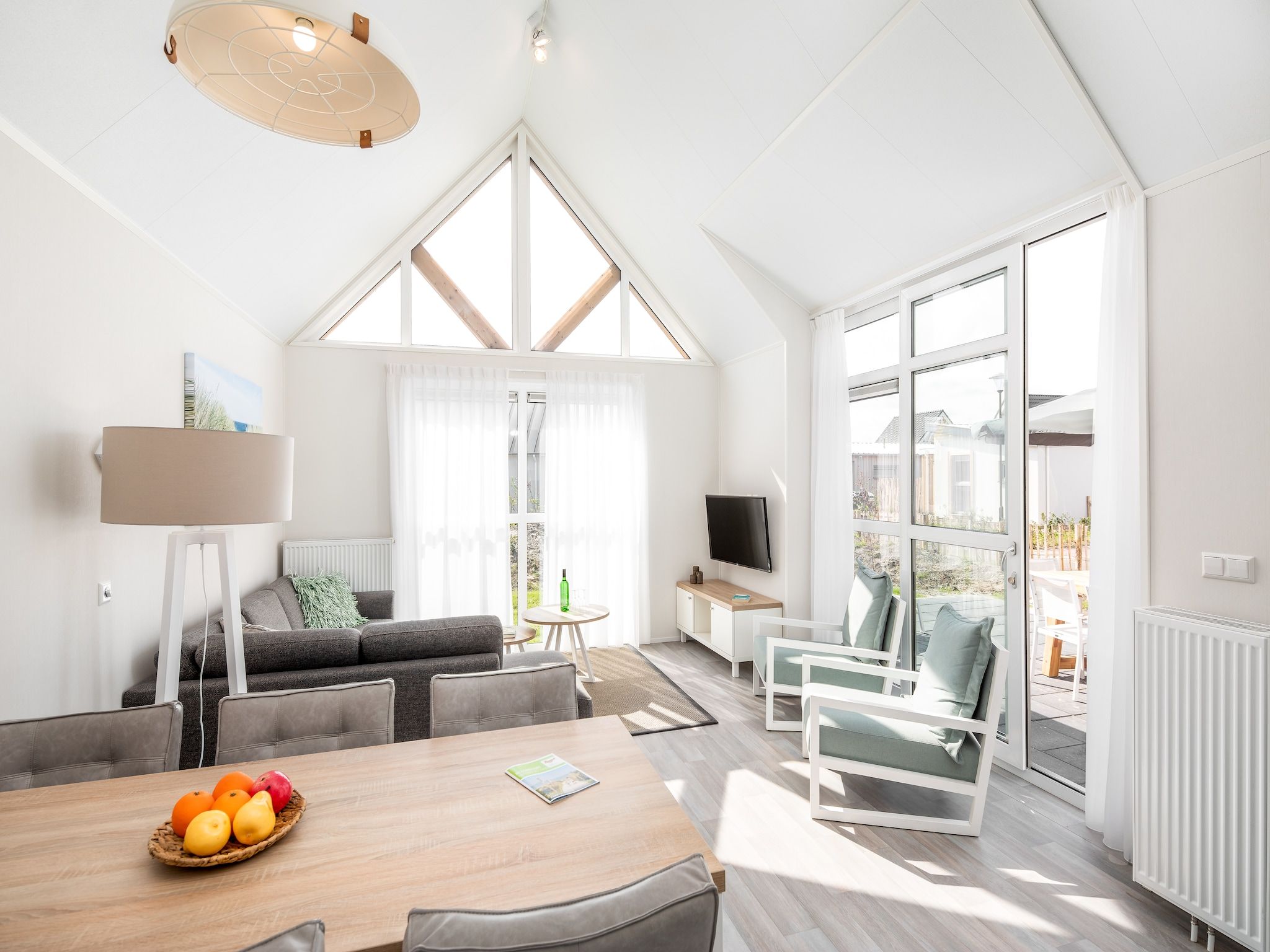 De woonkamer van Beach Resort Nieuwvliet-Bad 3 in Nieuwvliet-Bad